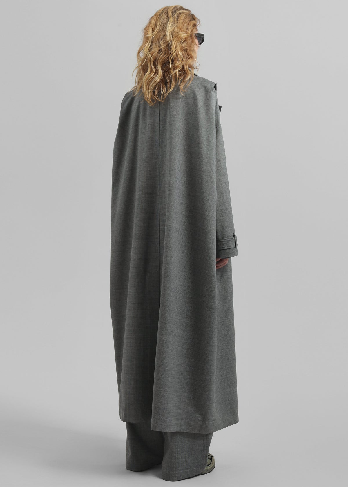 Galles Long Cape Trench - Grey Melange - 8