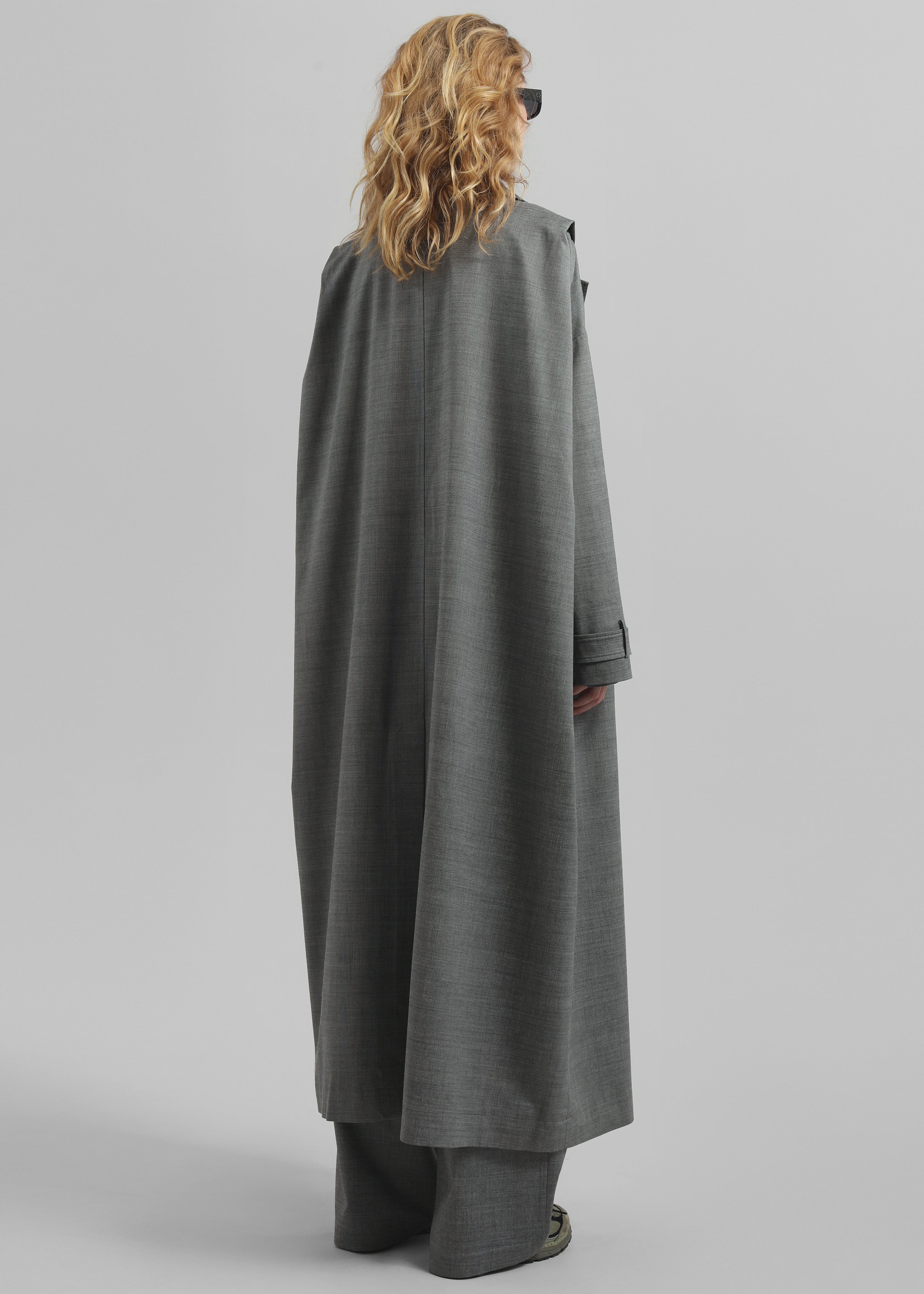 Galles Long Cape Trench - Grey Melange - 8