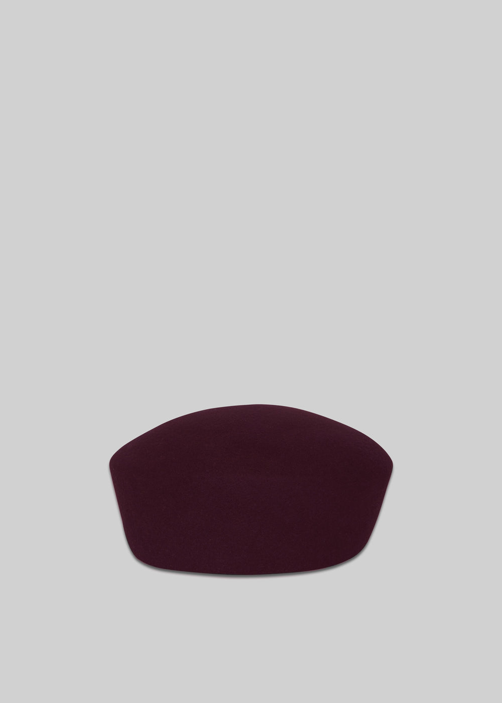 Garbo Pillbox Hat - Burgundy - 1