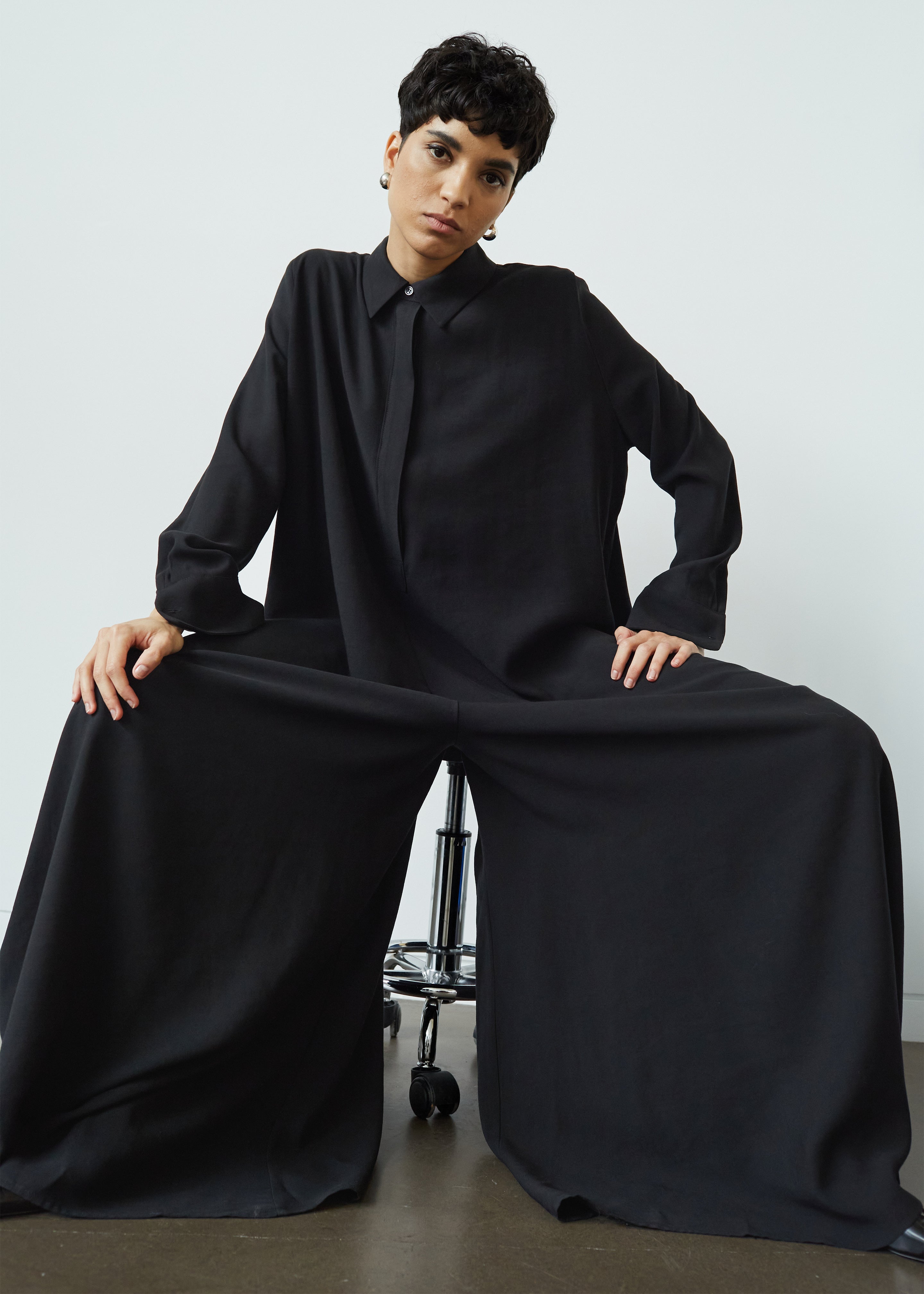 Gatsby Oversized Jumpsuit - Black - 1