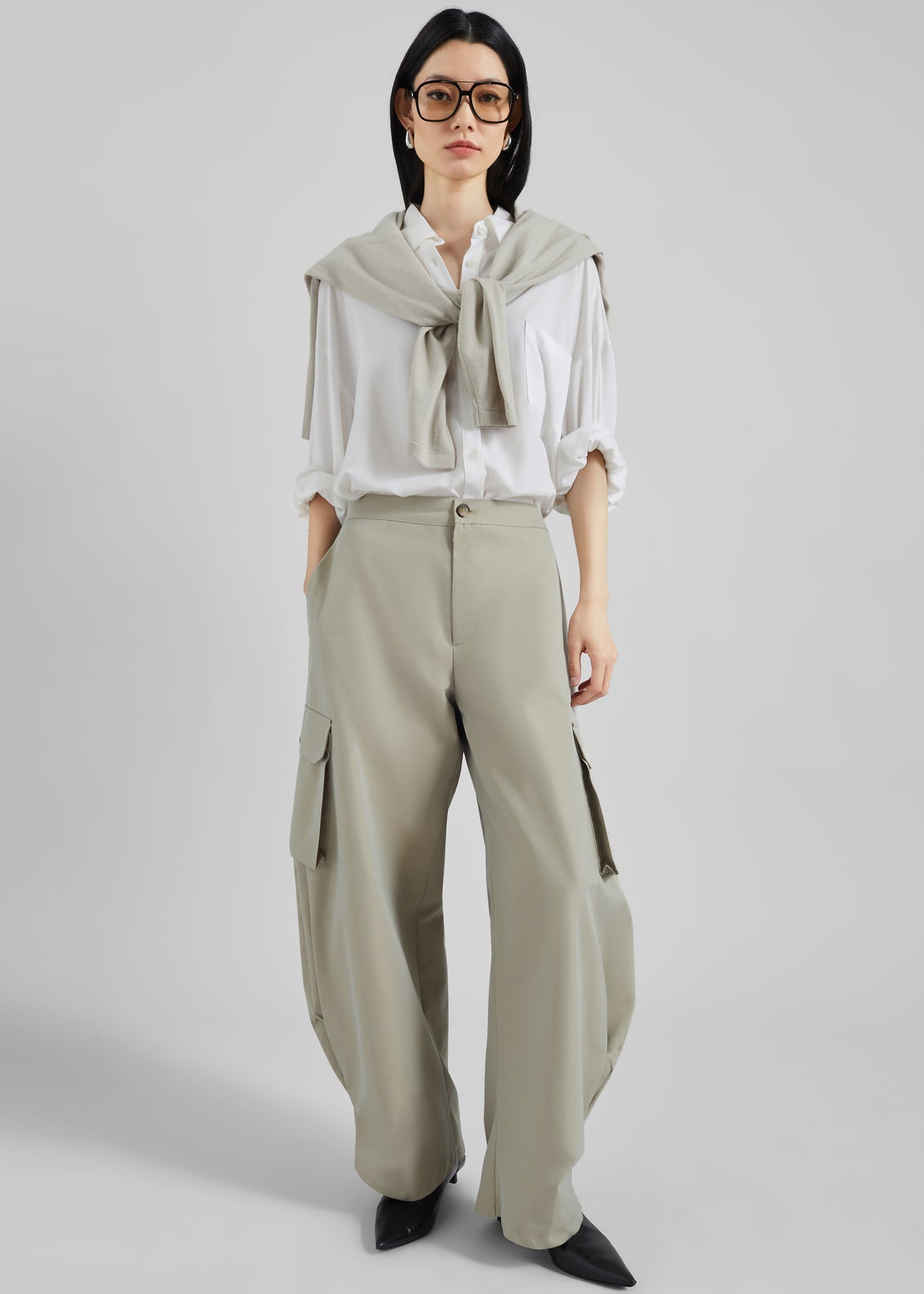 Geilo Barrel Leg Pants - Beige - 5