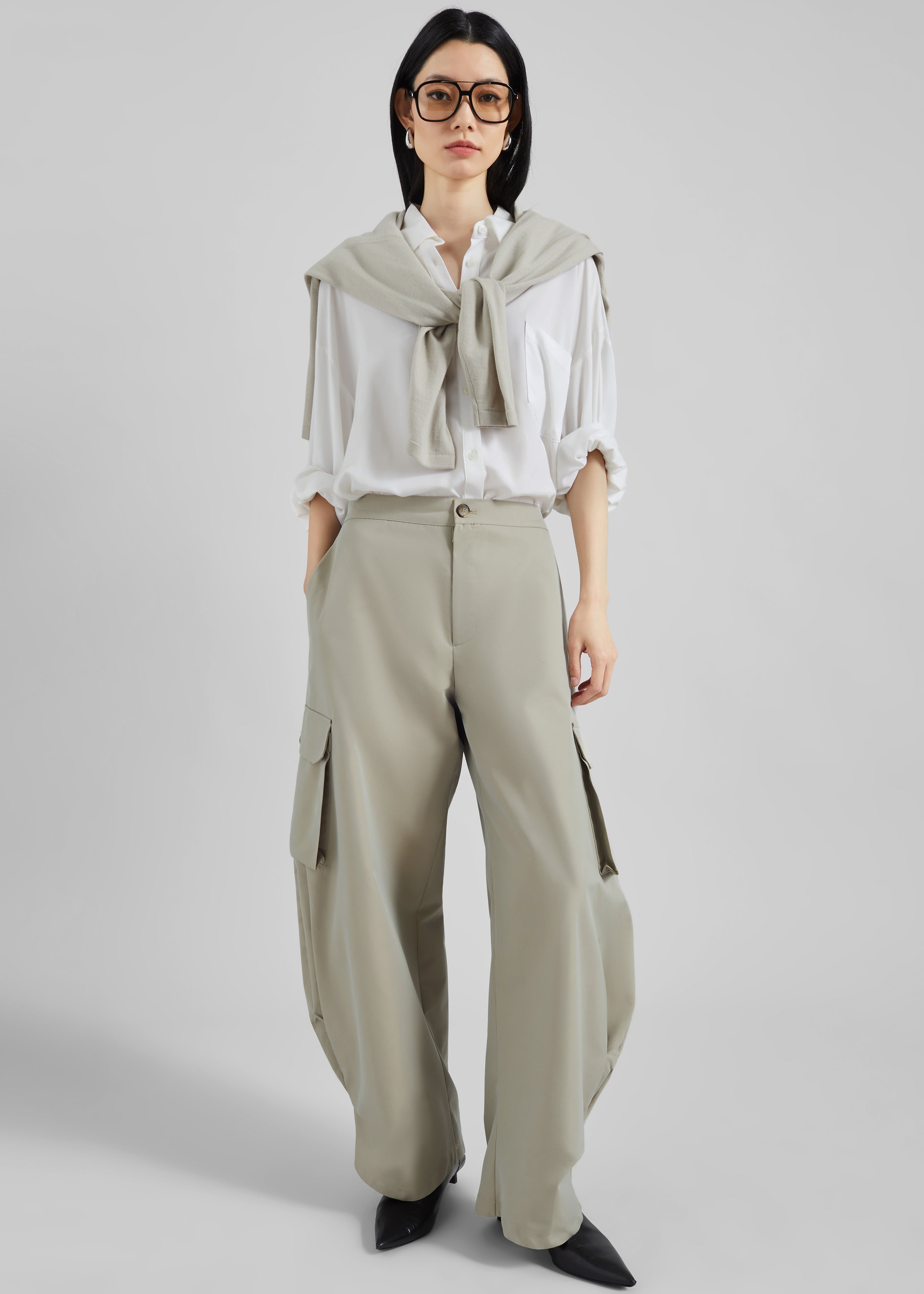 Geilo Barrel Leg Pants - Beige - 5