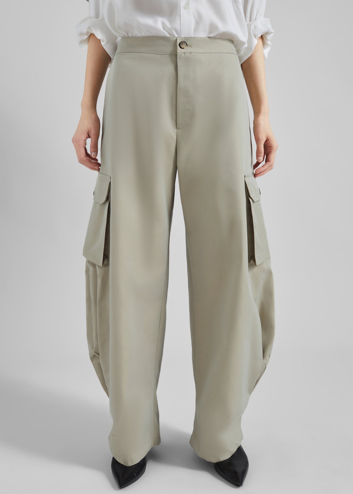 Geilo Barrel Leg Pants - Beige - 2