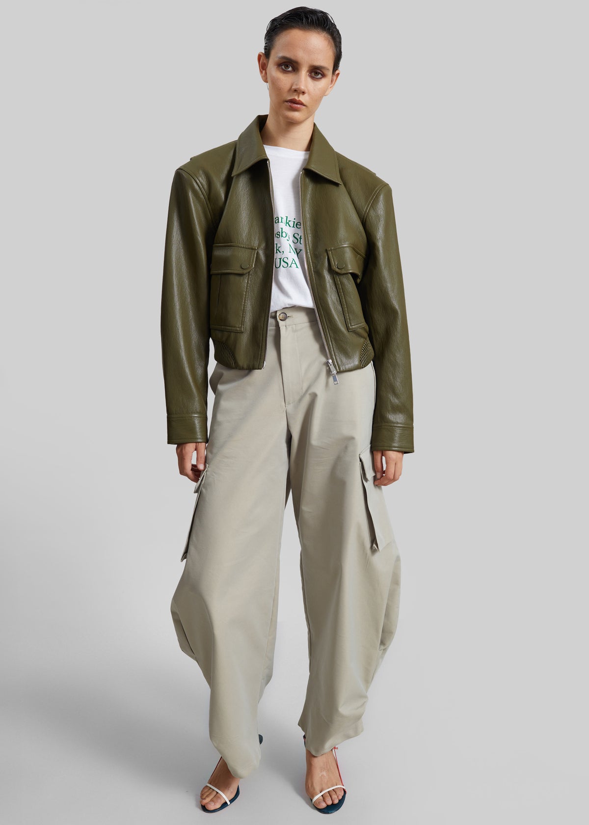 Geilo Barrel Leg Pants - Beige - 3