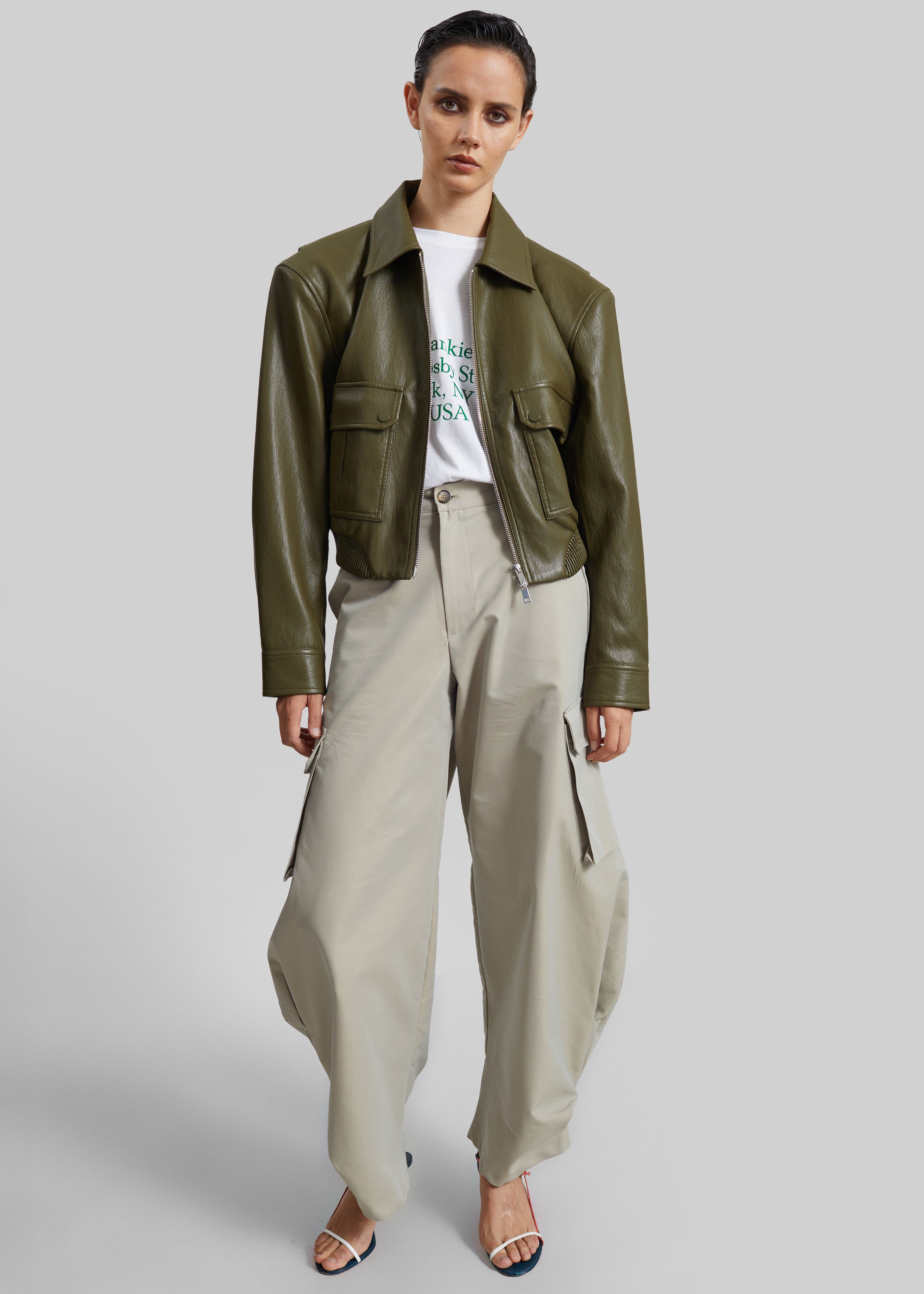 Geilo Barrel Leg Pants - Beige - 3