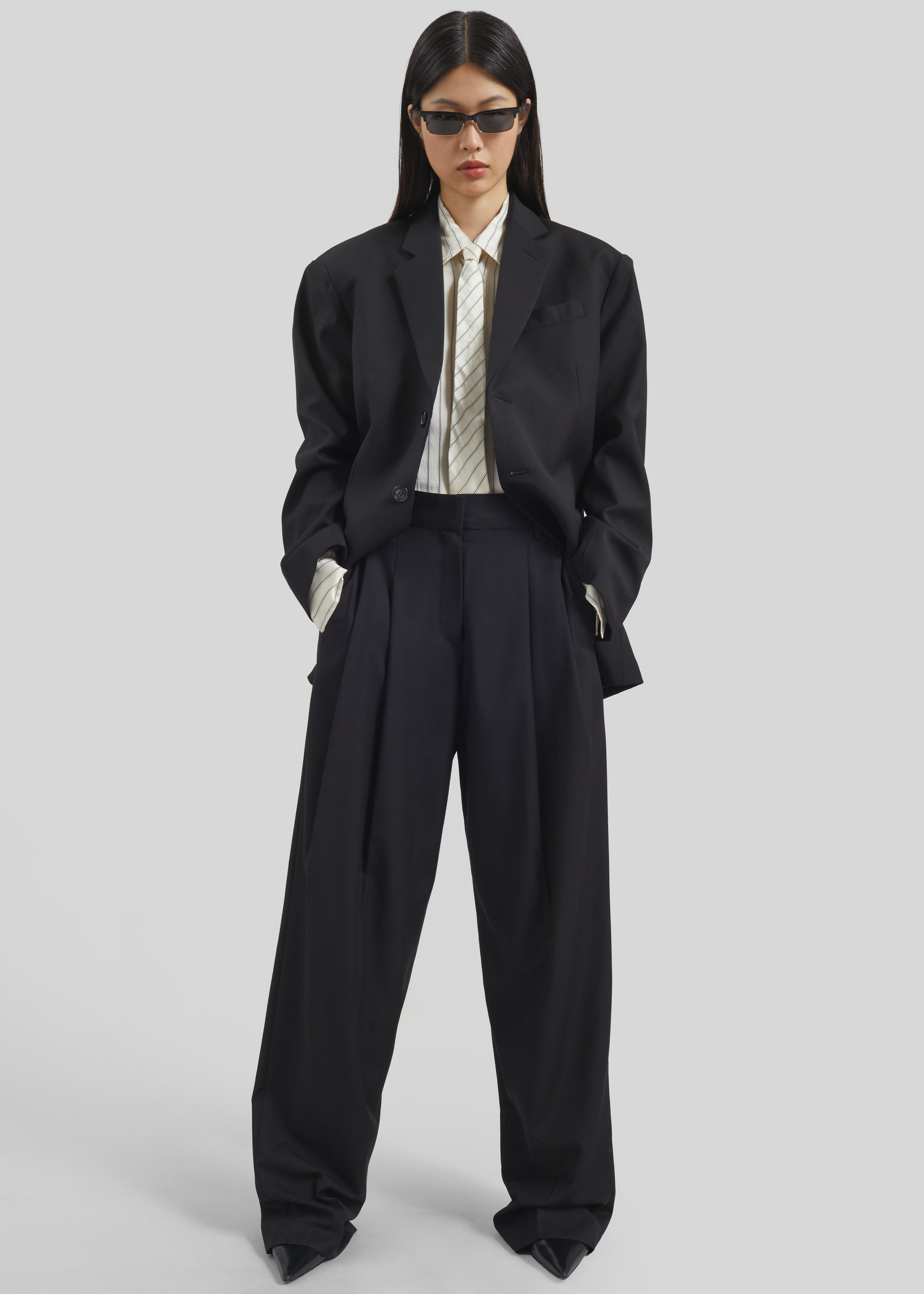 Shop the look image for Gelso Oversized Blazer - Black