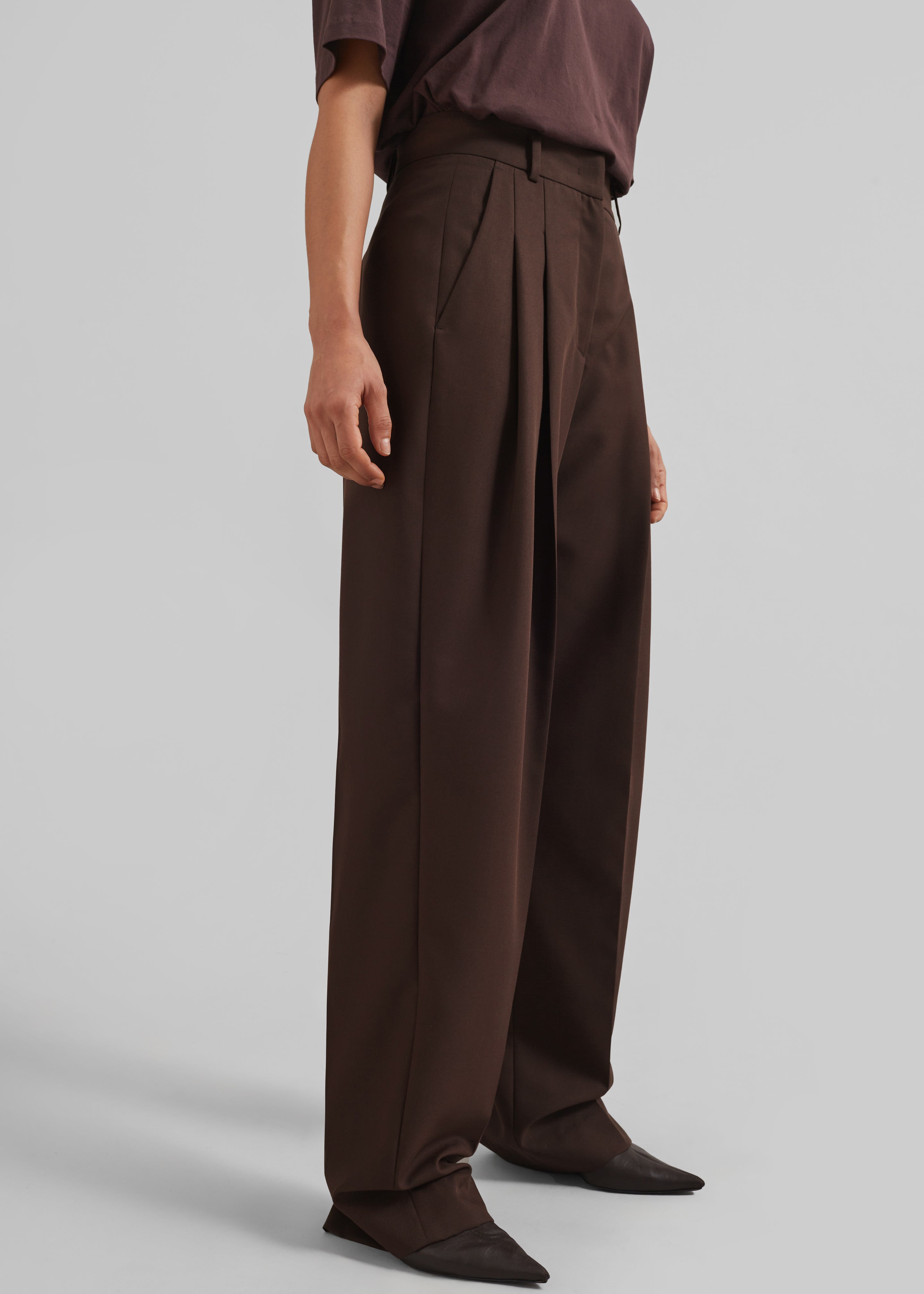 パンツ The Frankie Shop MAEVE PINTUCK TROUSERS Maeve Pintuck Trousers - Cream – The Frankie Shop Europe