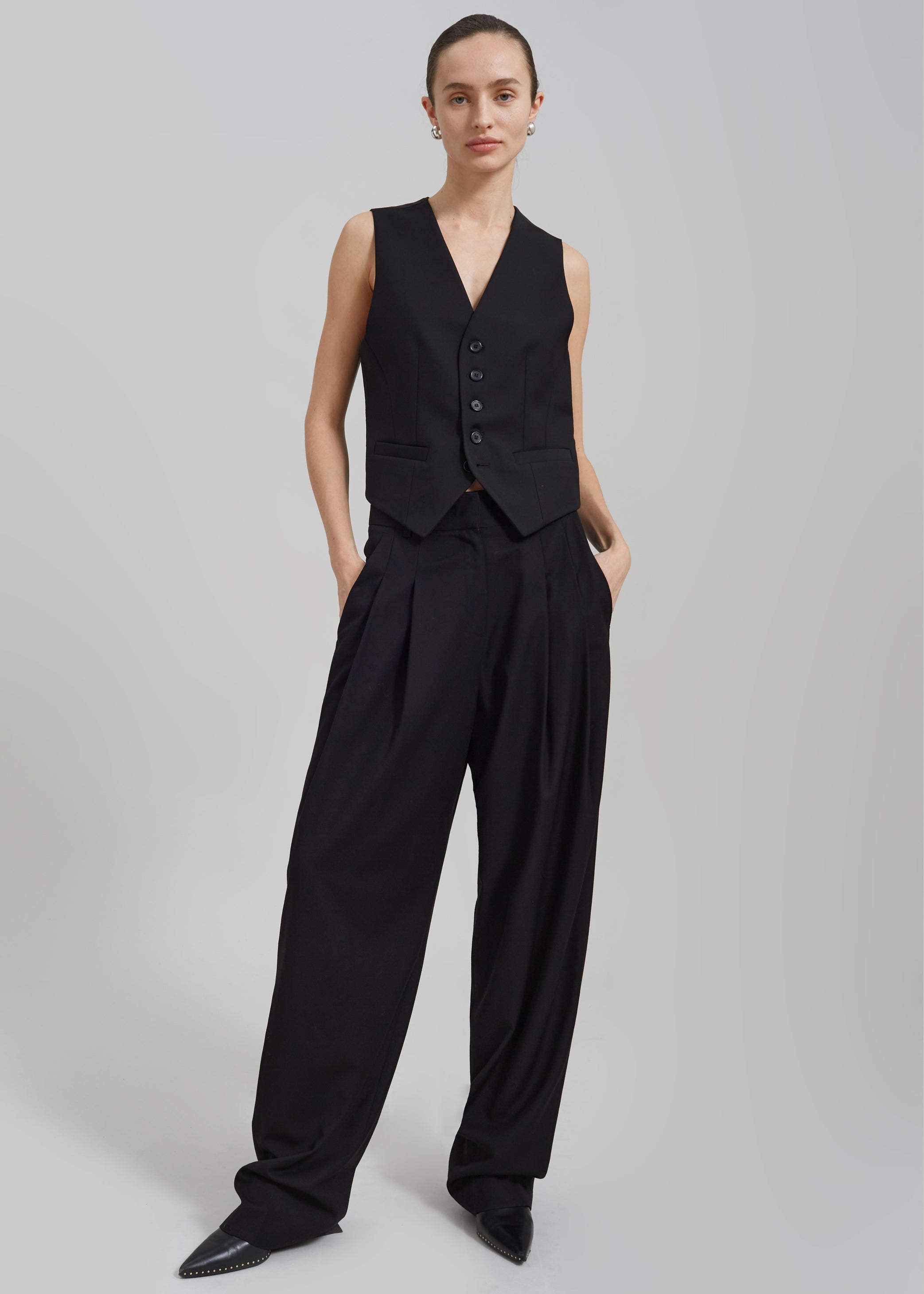 Shop the look image for Gelso Waistcoat - Black