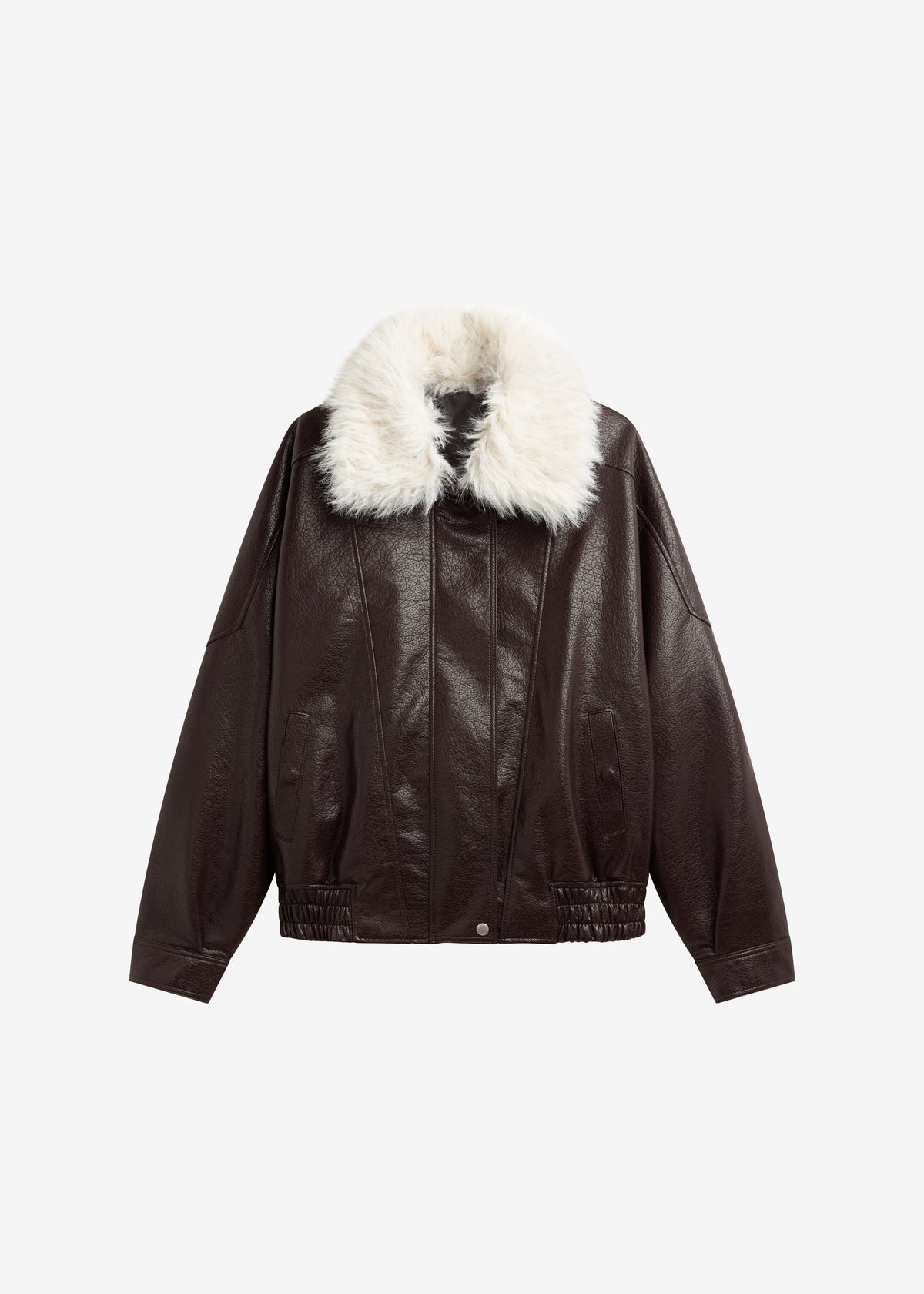 Gemonio Faux Leather Jacket - Brown - 10