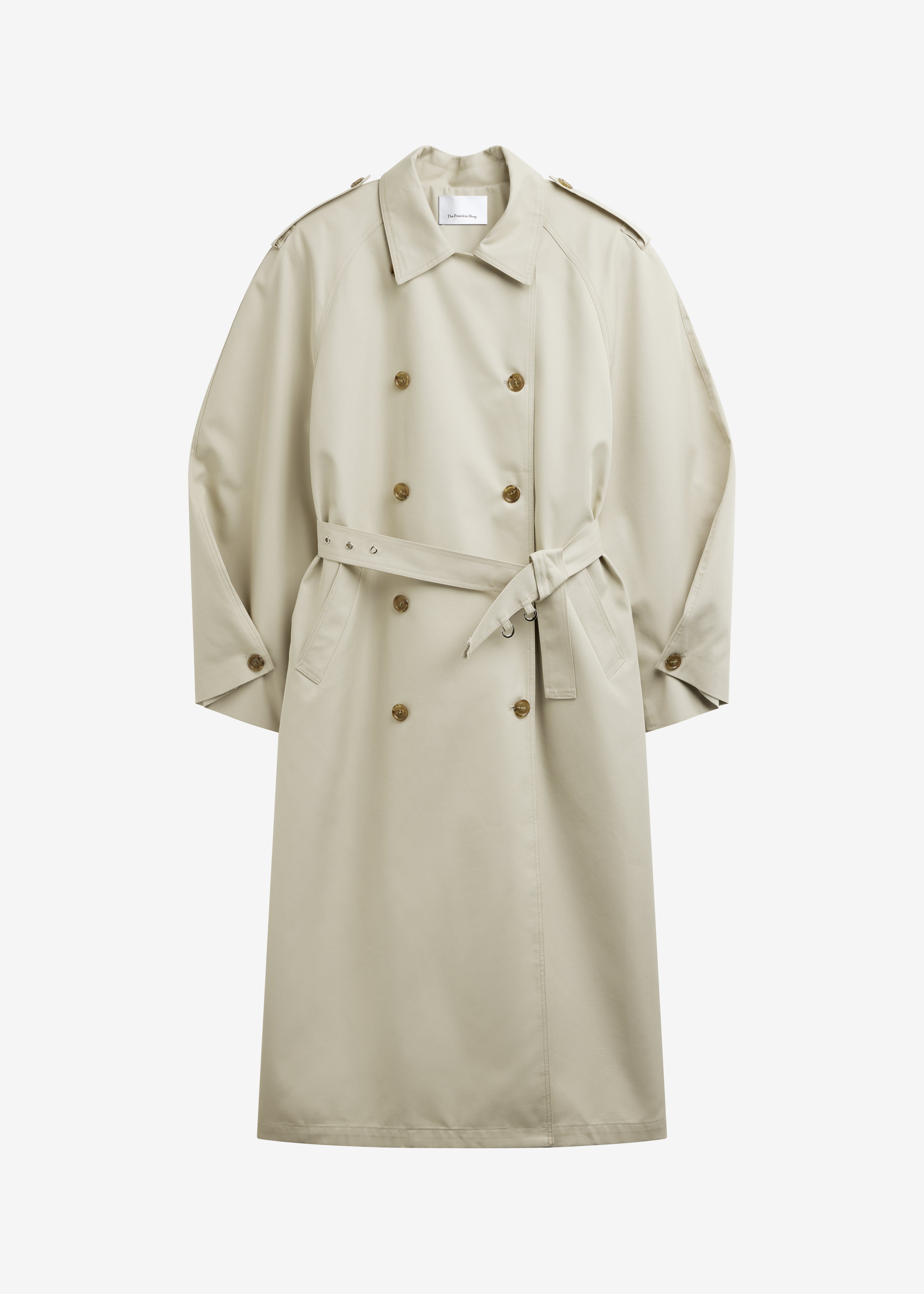 Genoa Padded Trench Coat - Beige – The Frankie Shop Europe