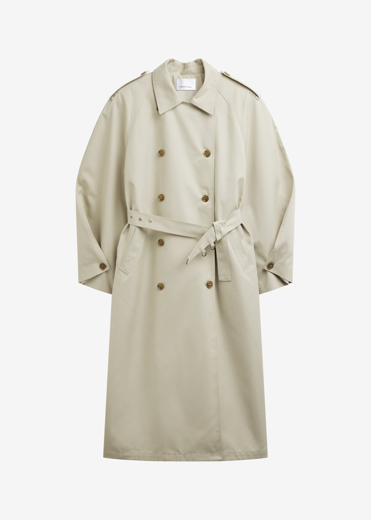 Genoa Padded Trench Coat - Beige - 7