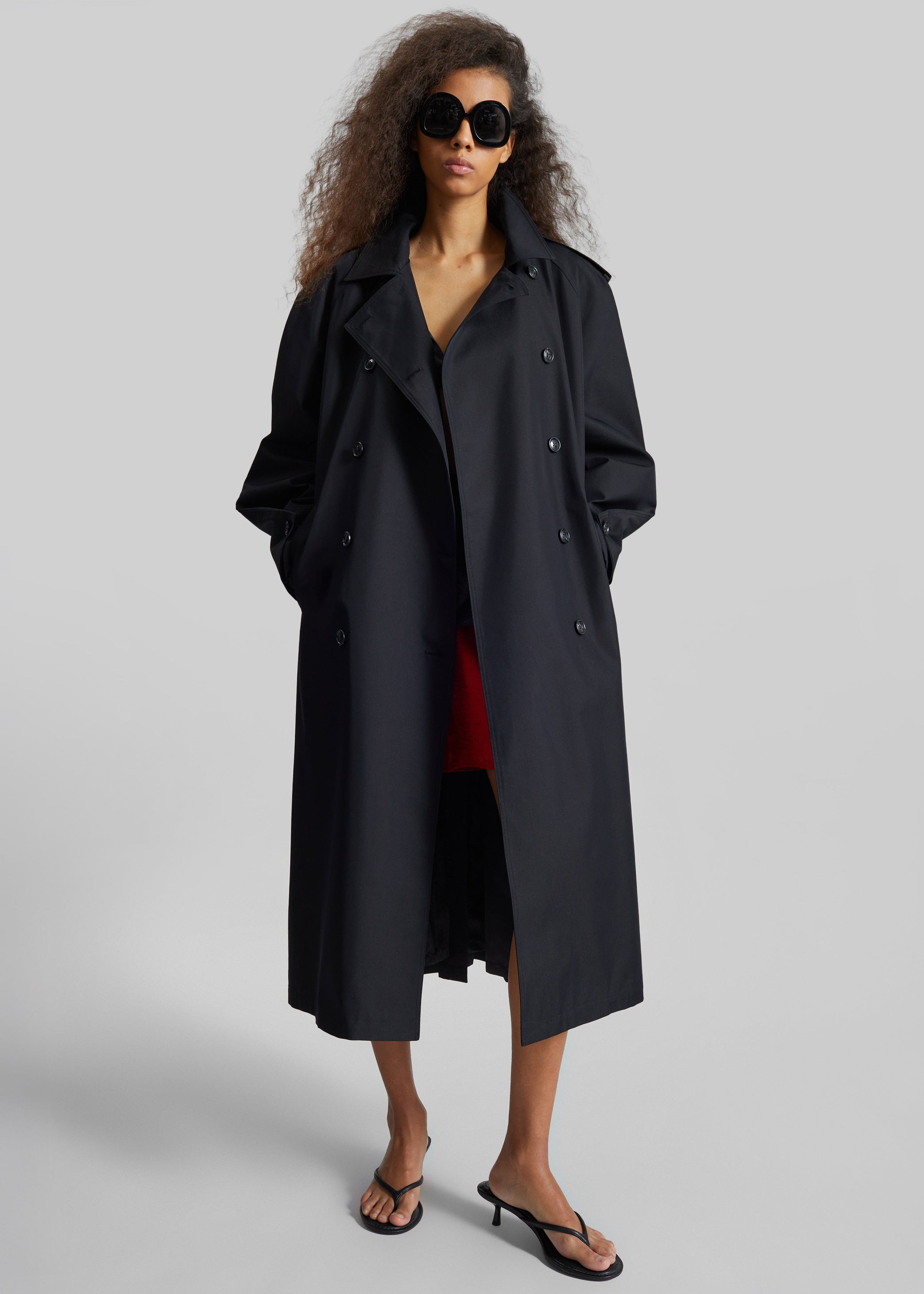 Shop the look image for Genoa Padded Trench Coat - Black
