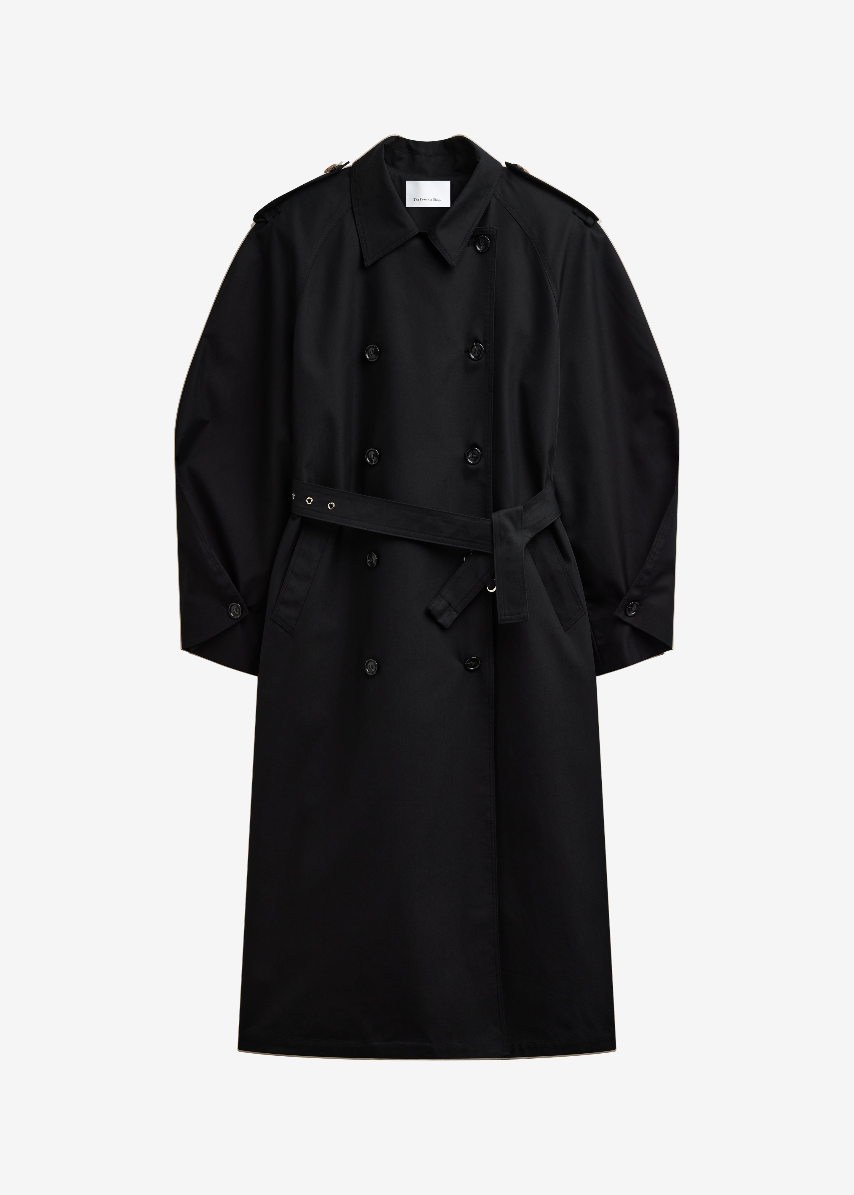 Genoa Padded Trench Coat - Black - 9