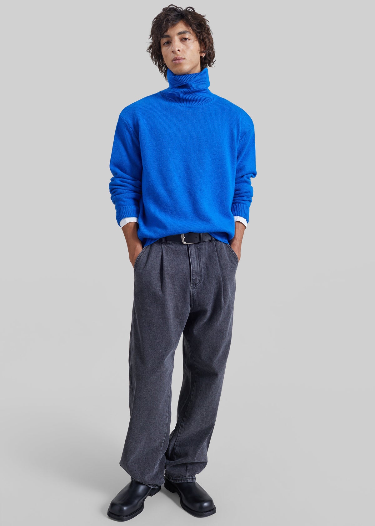 Jeans Germain con pieghe - Grigio slavato