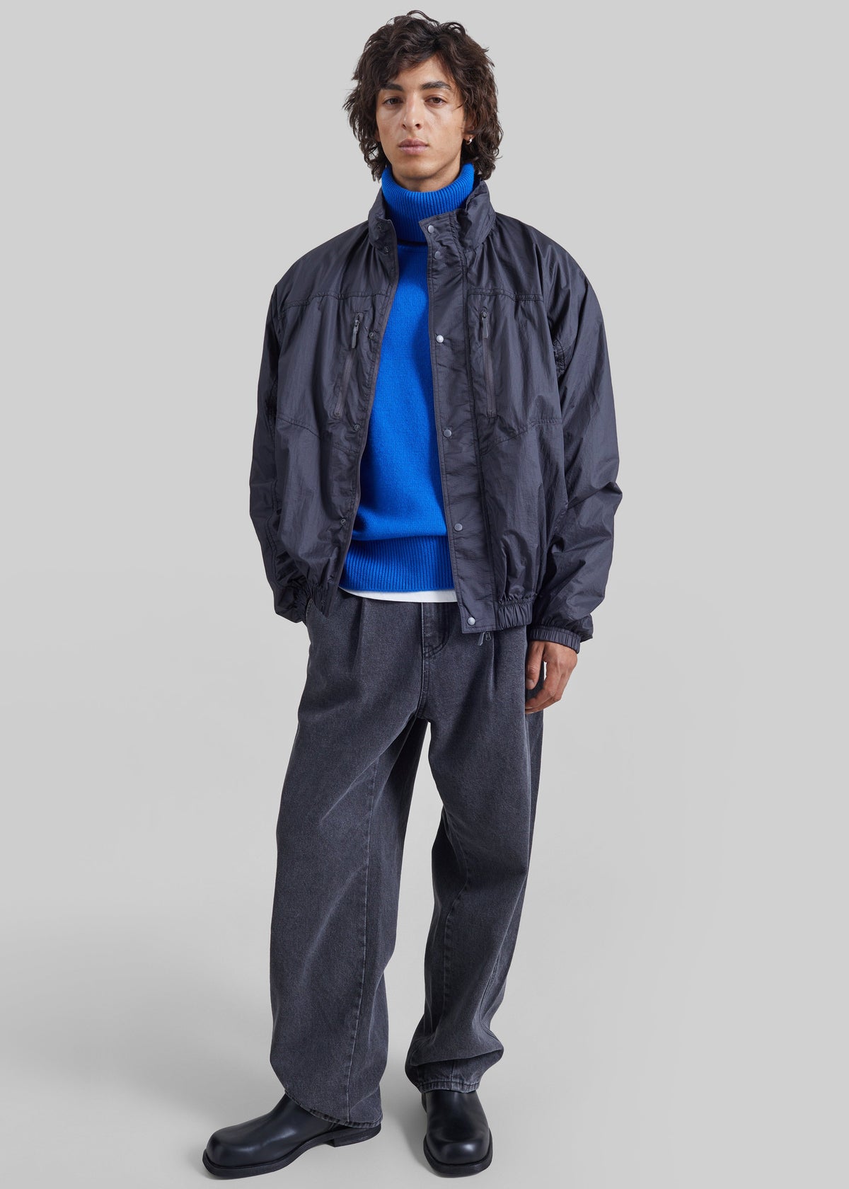 Jeans Germain con pieghe - Grigio slavato