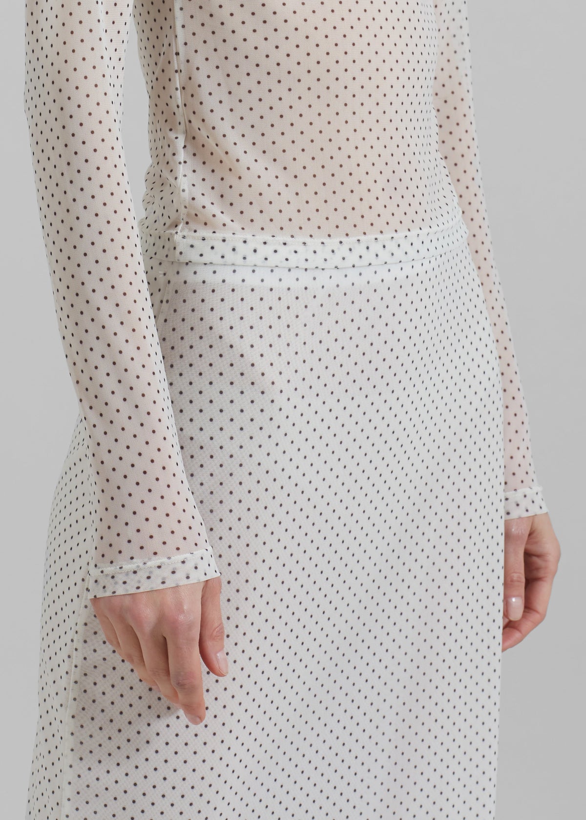 Gigi Polka Dot Skirt - White - 9