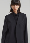 Gillian Collarless Blazer - Black