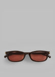 Gince Goods Danny Small Sunglasses - Chocolate Brown/Burgundy