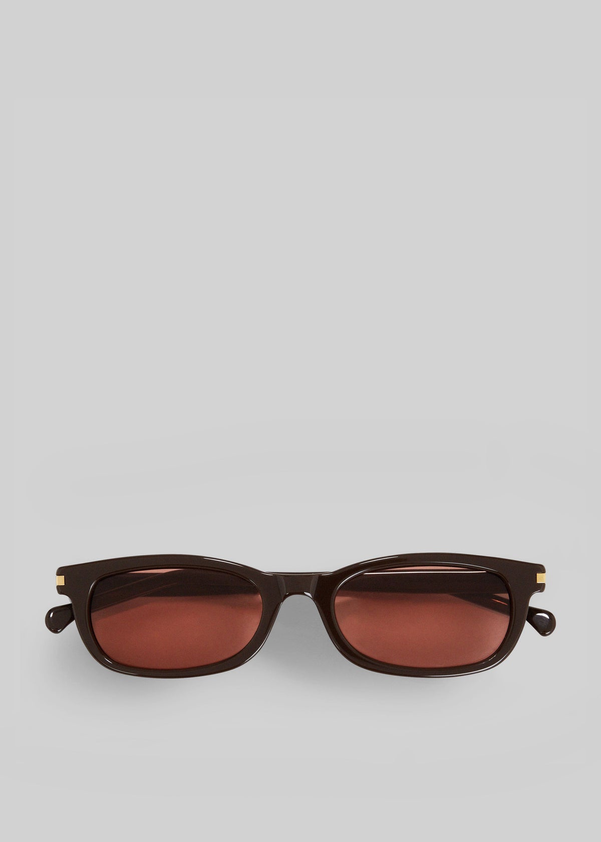 Gince Goods Danny Small Sunglasses - Chocolate Brown/Burgundy - 1