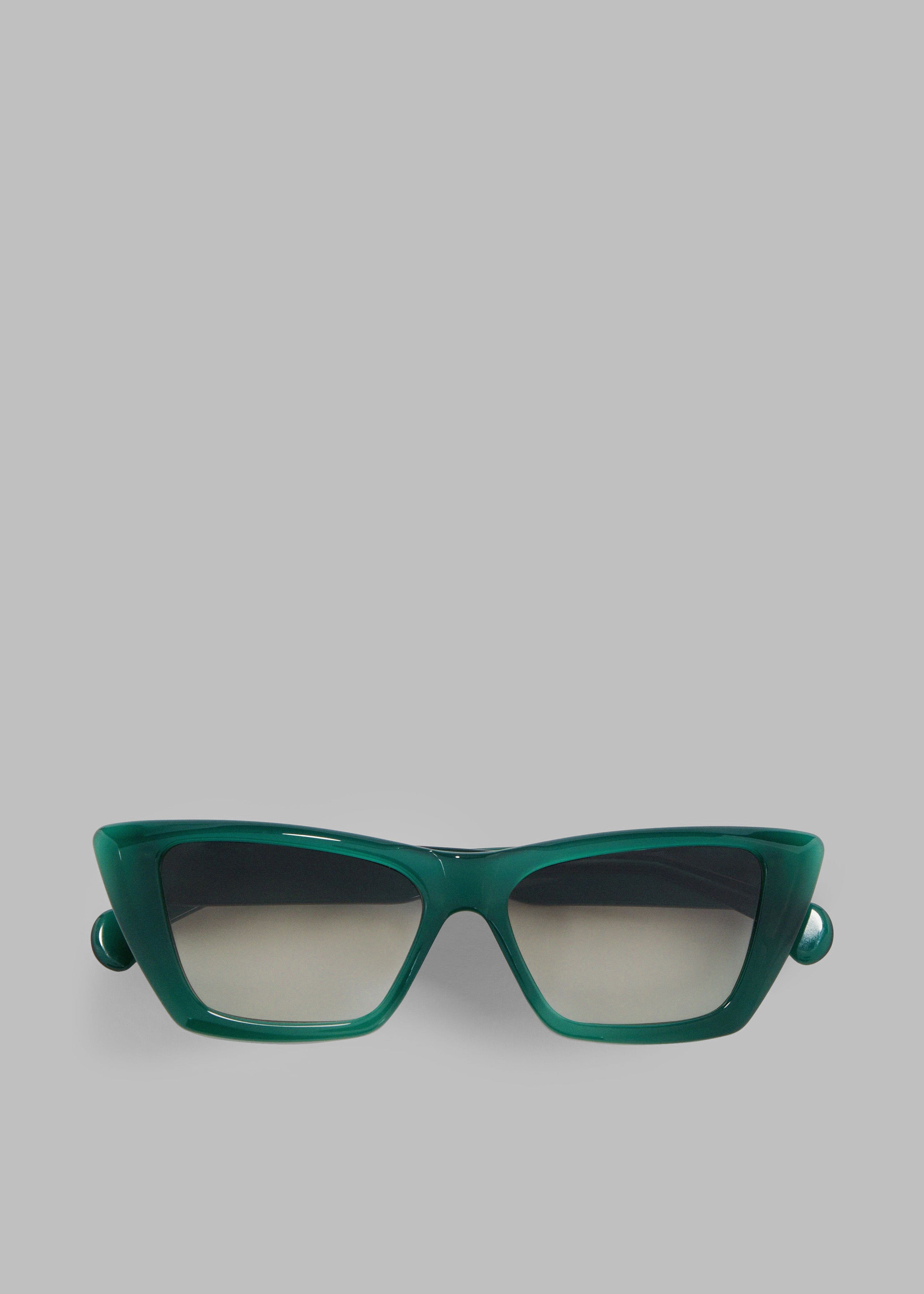 Gince Goods Mac Cat Eye Sunglasses - Green/Grey - 1