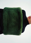 Ginevra Faux Fur Snood - Moss Green