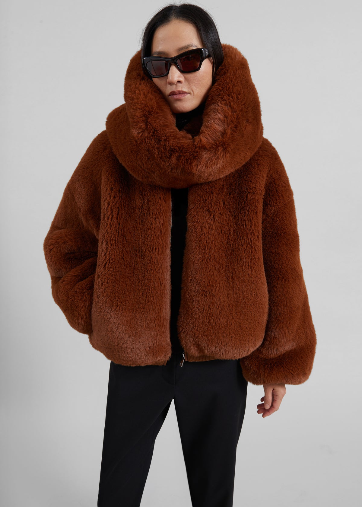 Snood Ginevra en fausse fourrure - Bronze