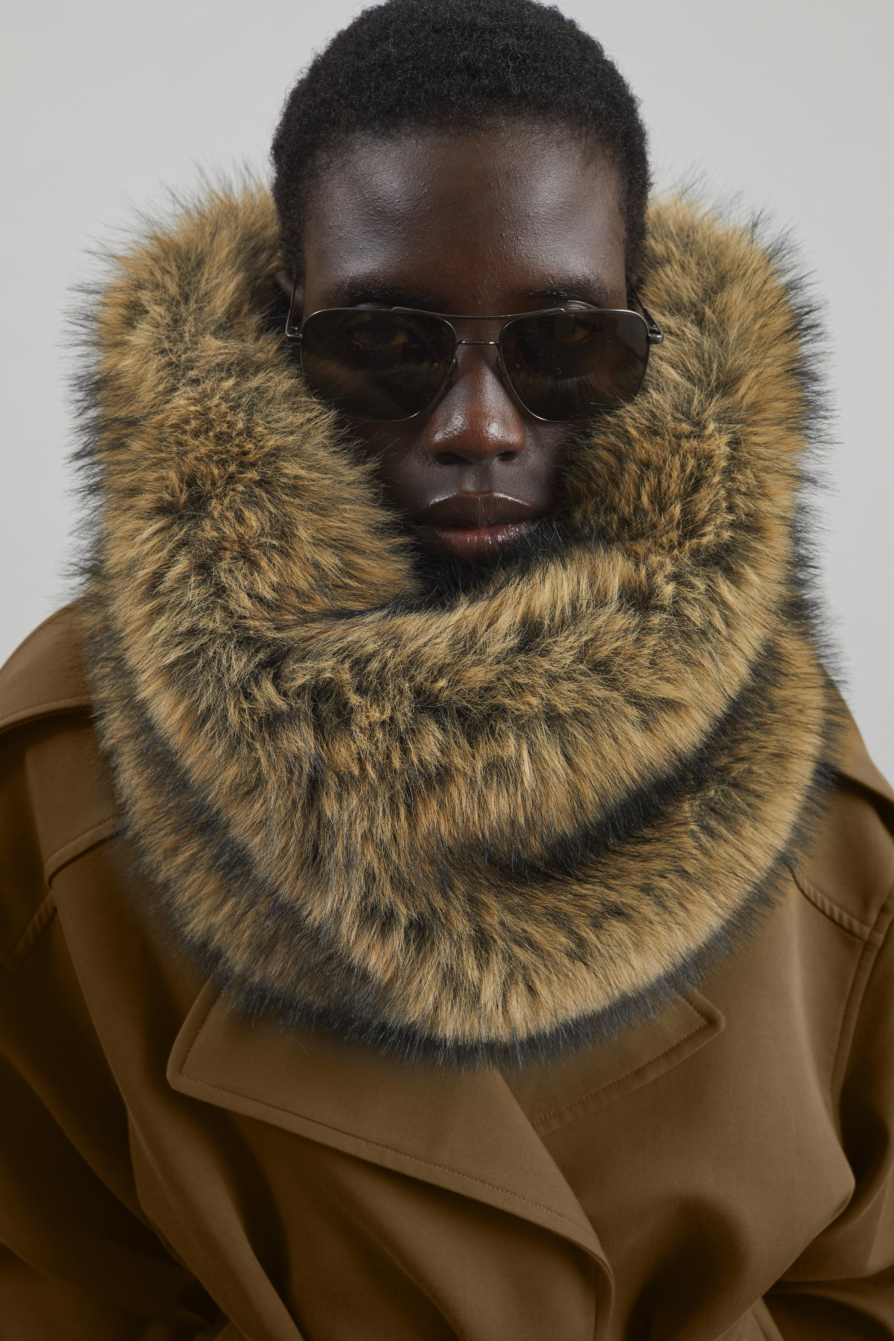 Ginevra Faux Fur Snood - Camel – The Frankie Shop Europe