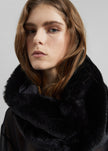 Ginevra Faux Fur Scarf - Black