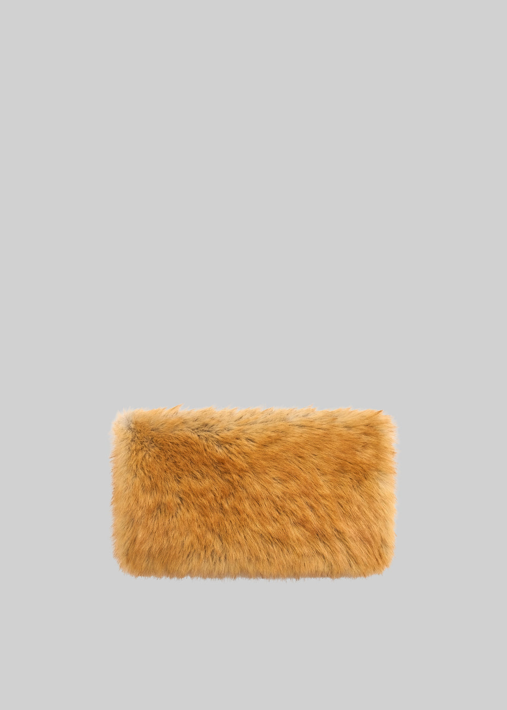 Ginevra Faux Fur Scarf - Camel - 1