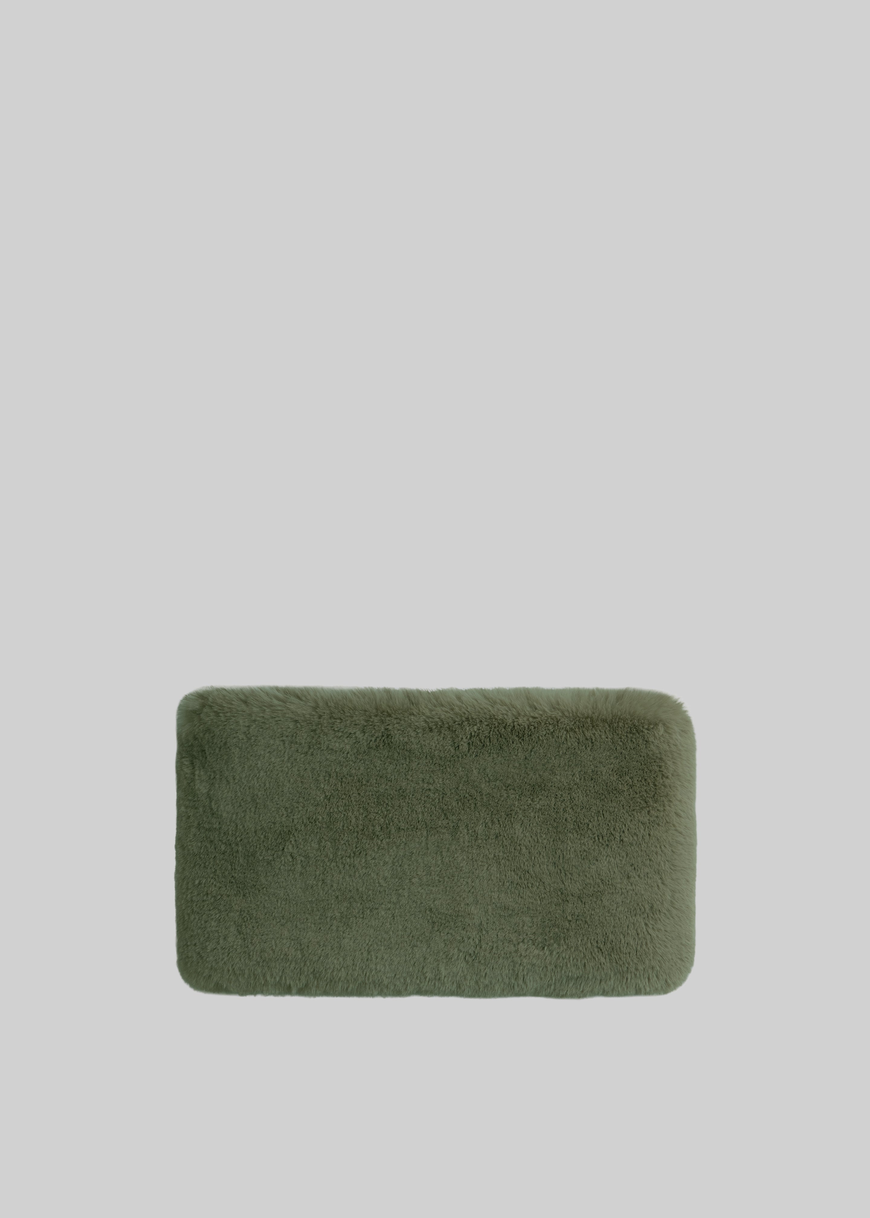 Ginevra Faux Fur Snood - Moss Green - 2
