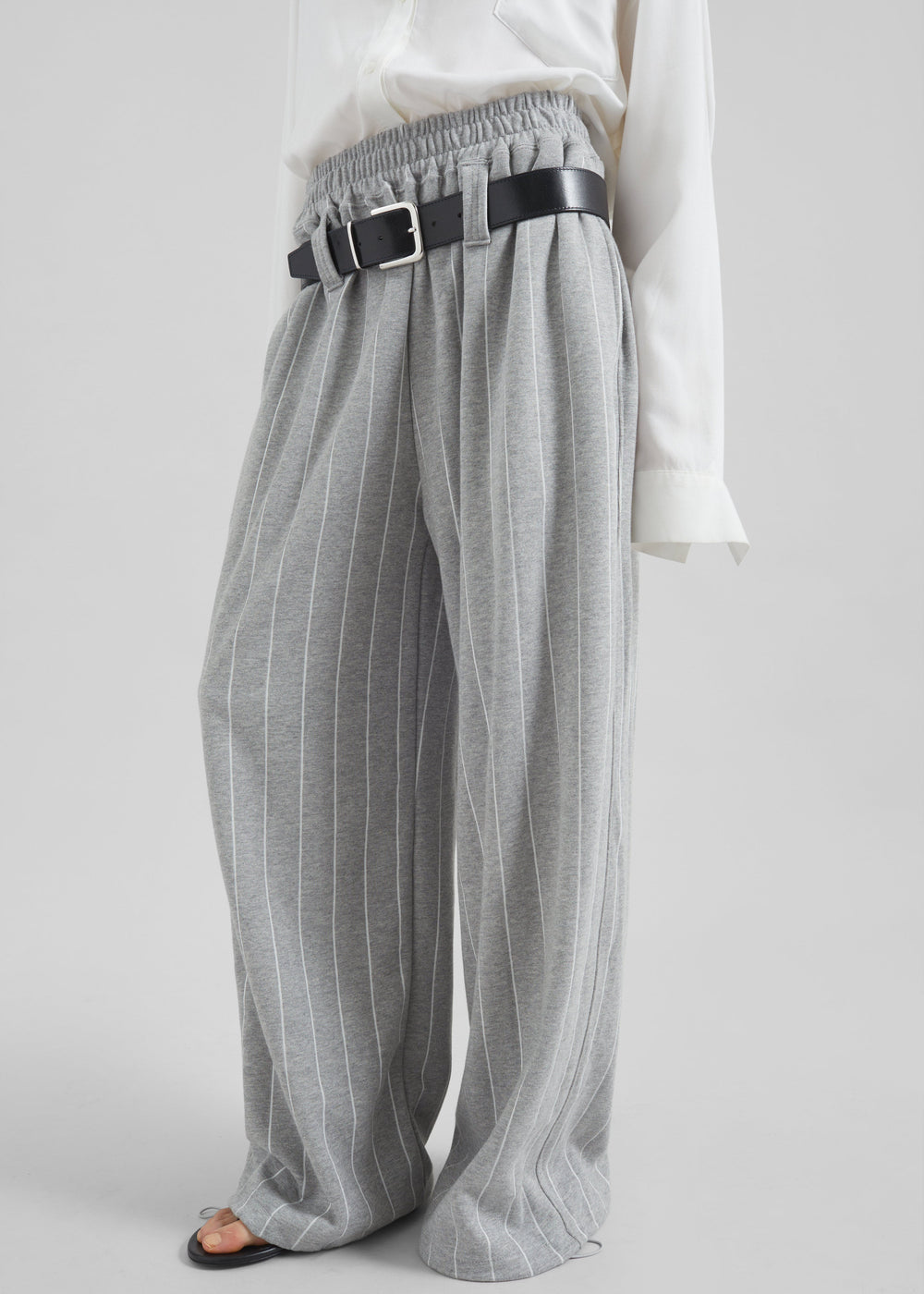 Gisby Striped Joggers - Grey