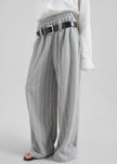 Gisby Striped Joggers - Grey