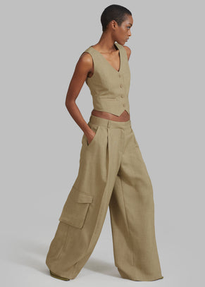 Gladys Cargo Pants - Khaki