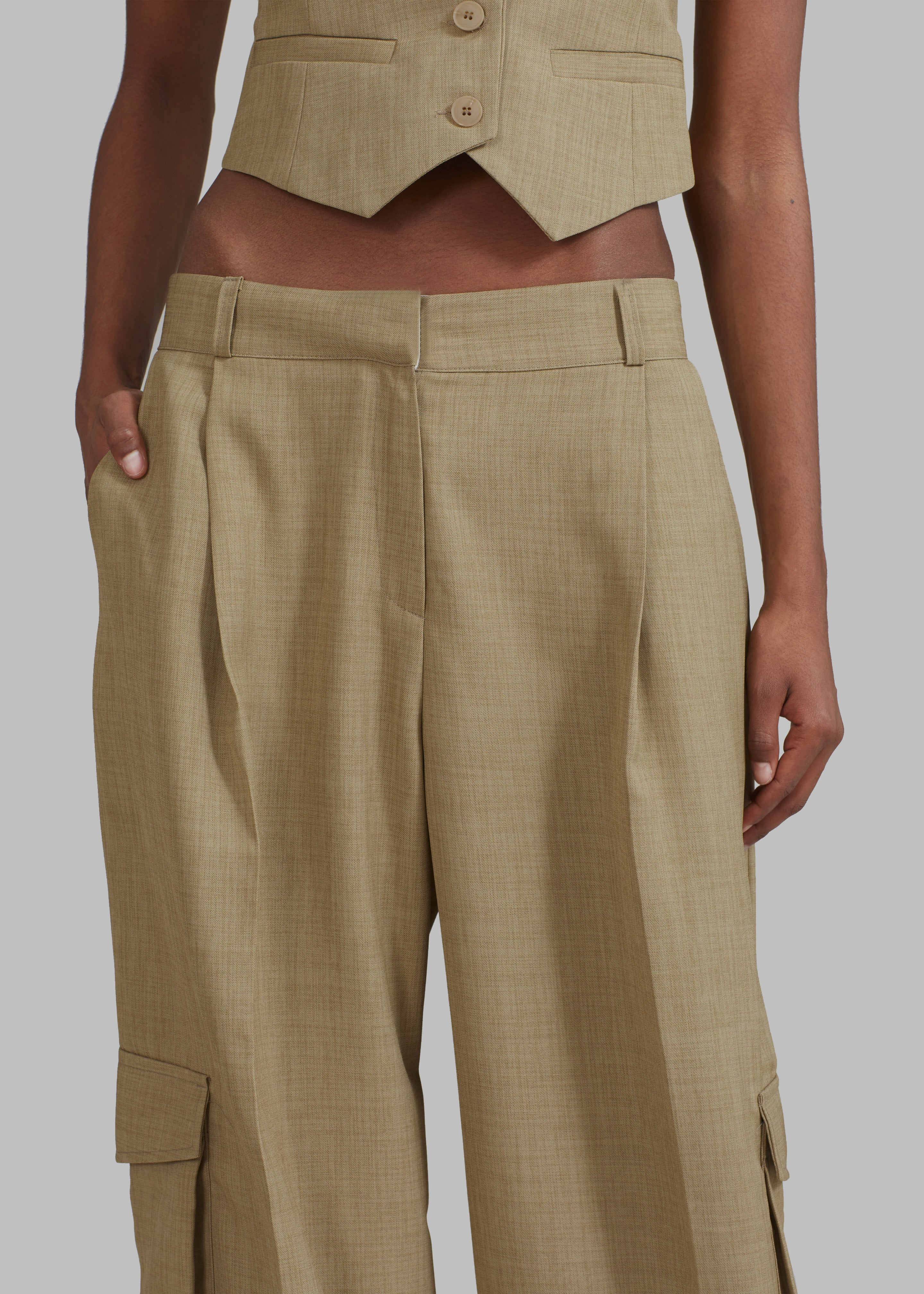 Gladys Cargo Pants - Khaki - 7