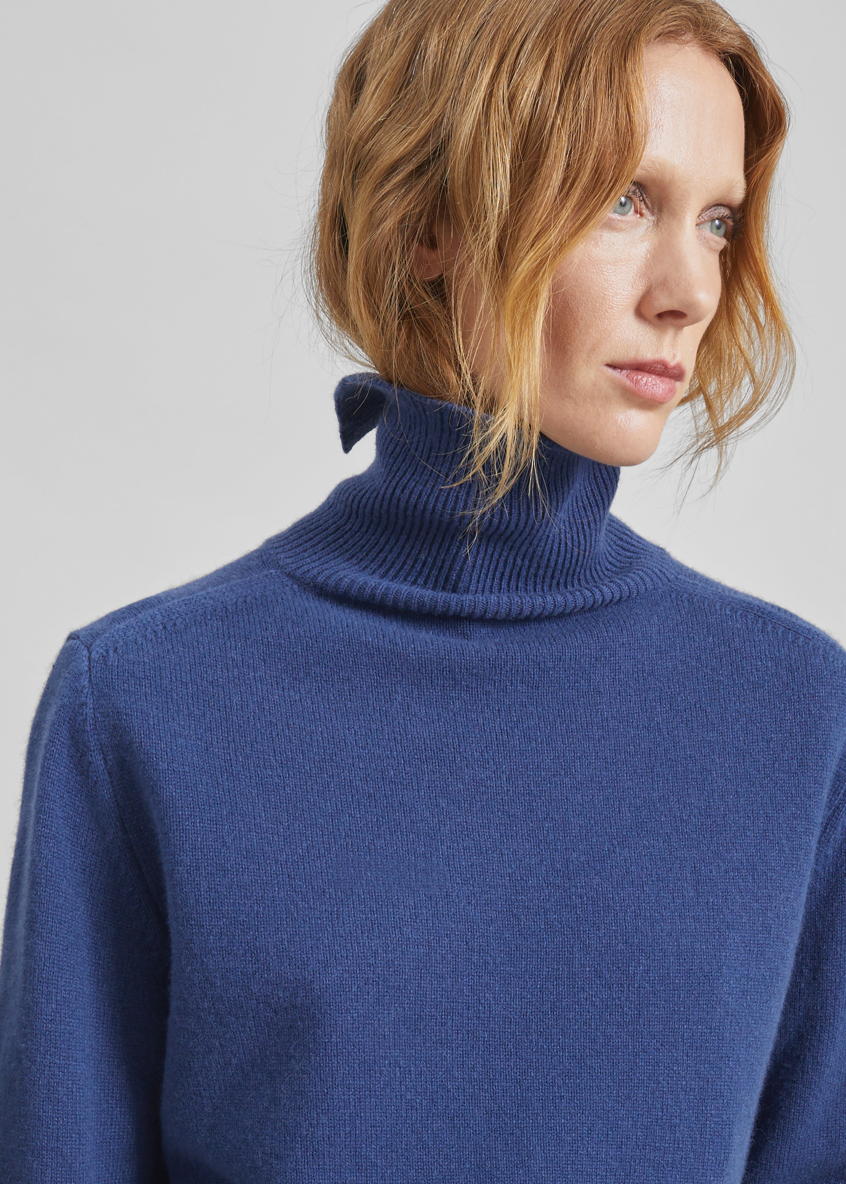 Grenaa Wool Turtleneck Sweater - Blue - 5