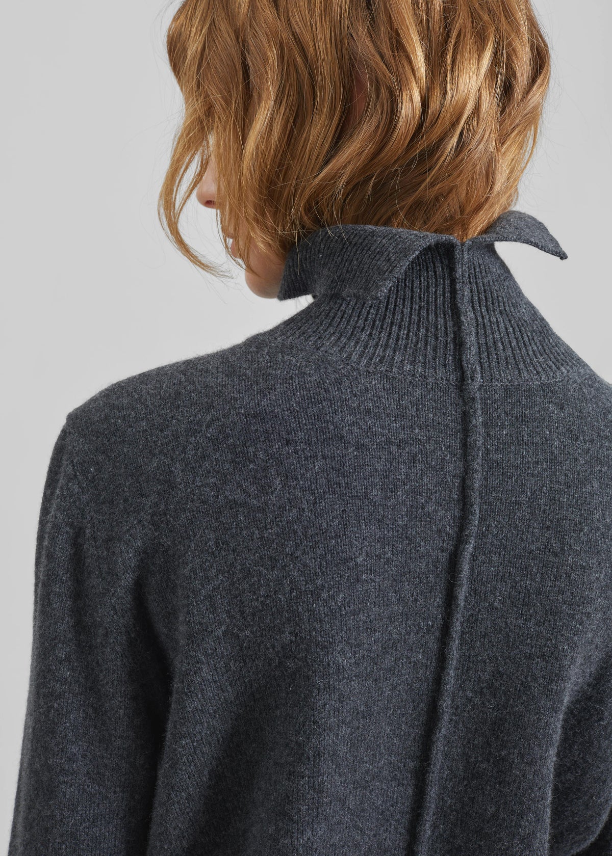 Grenaa Wool Turtleneck Sweater - Dark Grey - 4