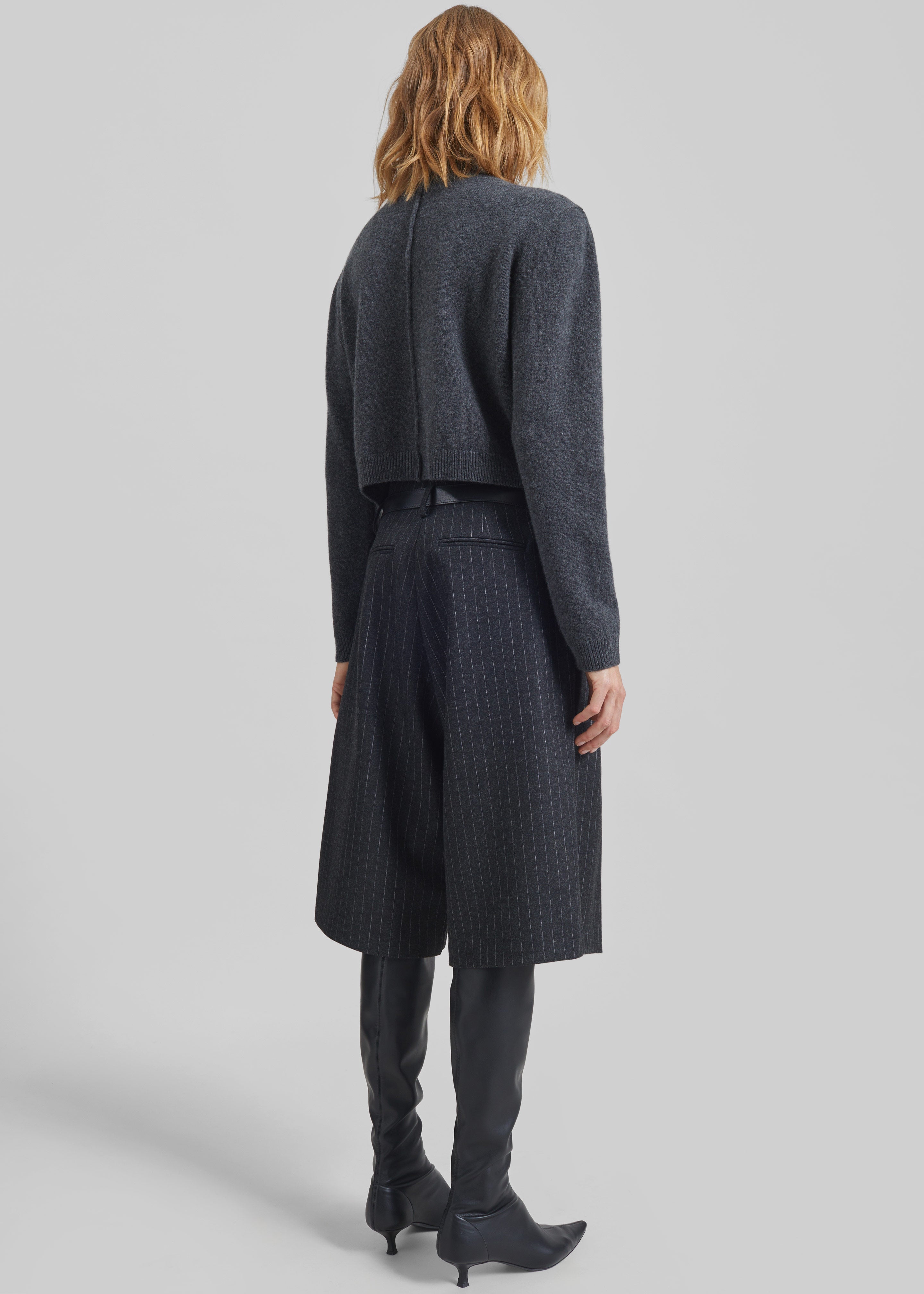 Grenaa Wool Turtleneck Sweater - Dark Grey - 7