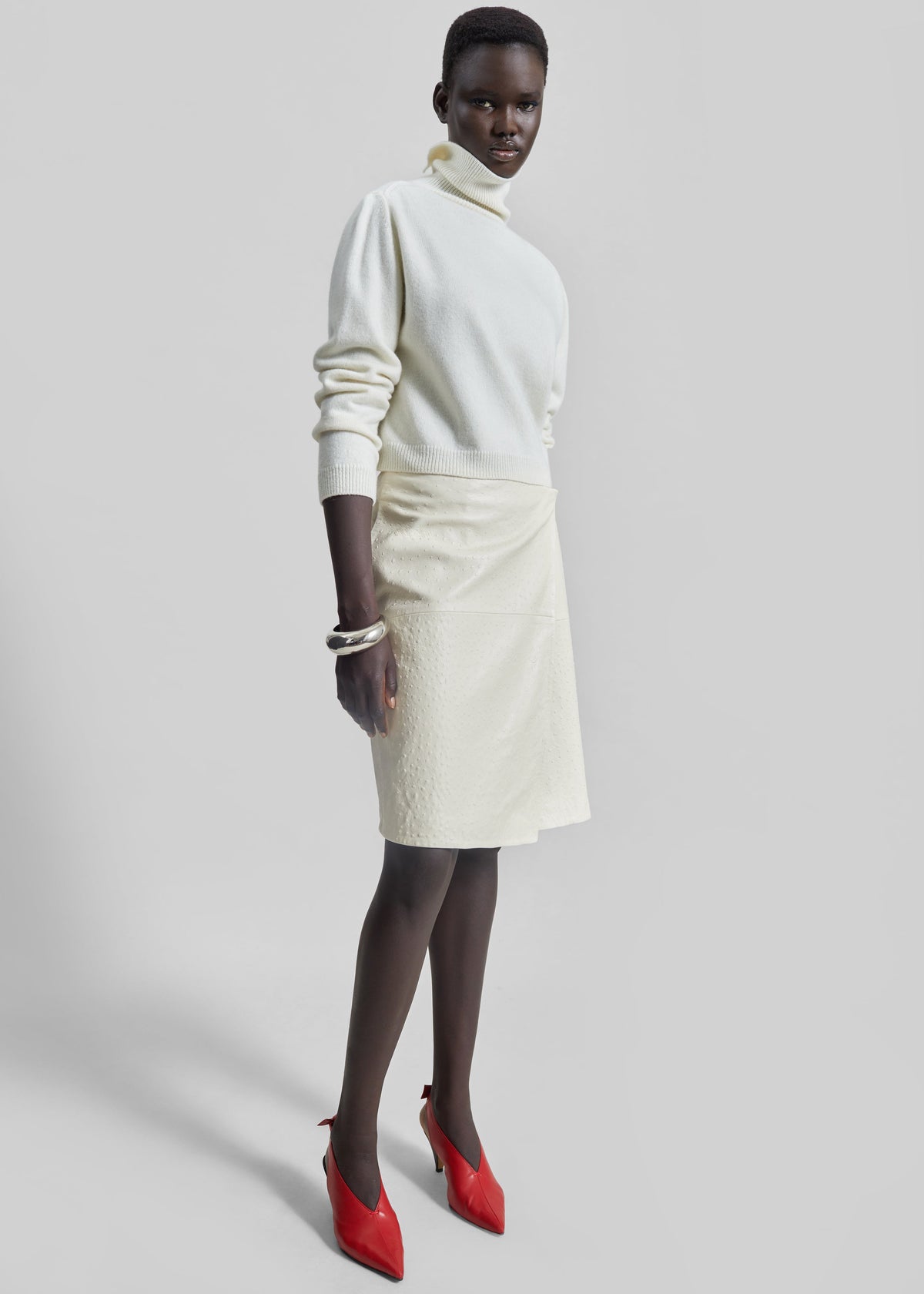 Grenaa Wool Turtleneck Sweater - Ivory - 4