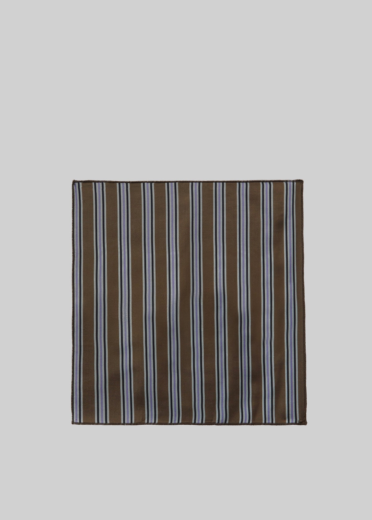 Fazzoletto da taschino Grete - Multirighe marrone