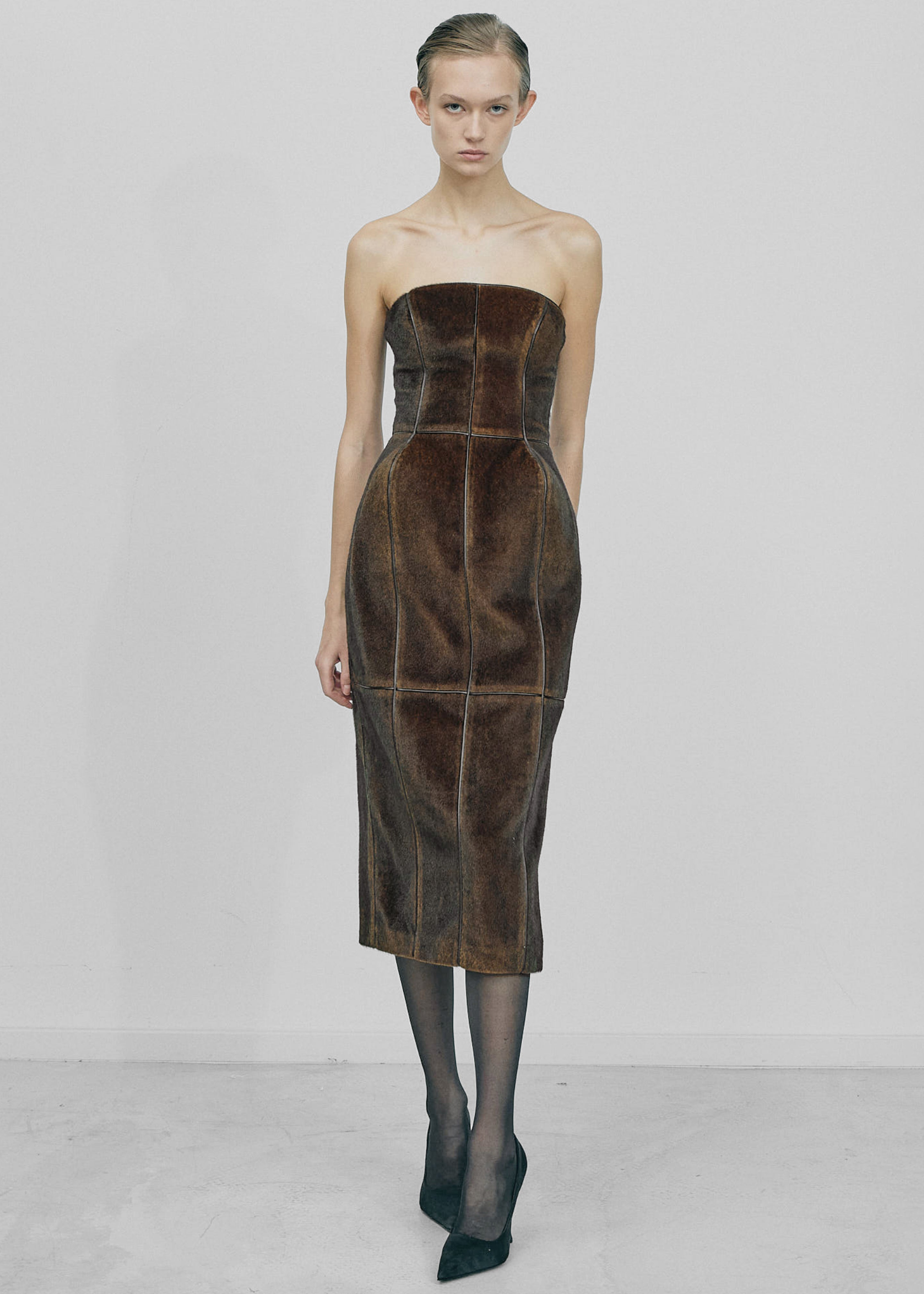 Gudu Dress #09 - Brown - 4