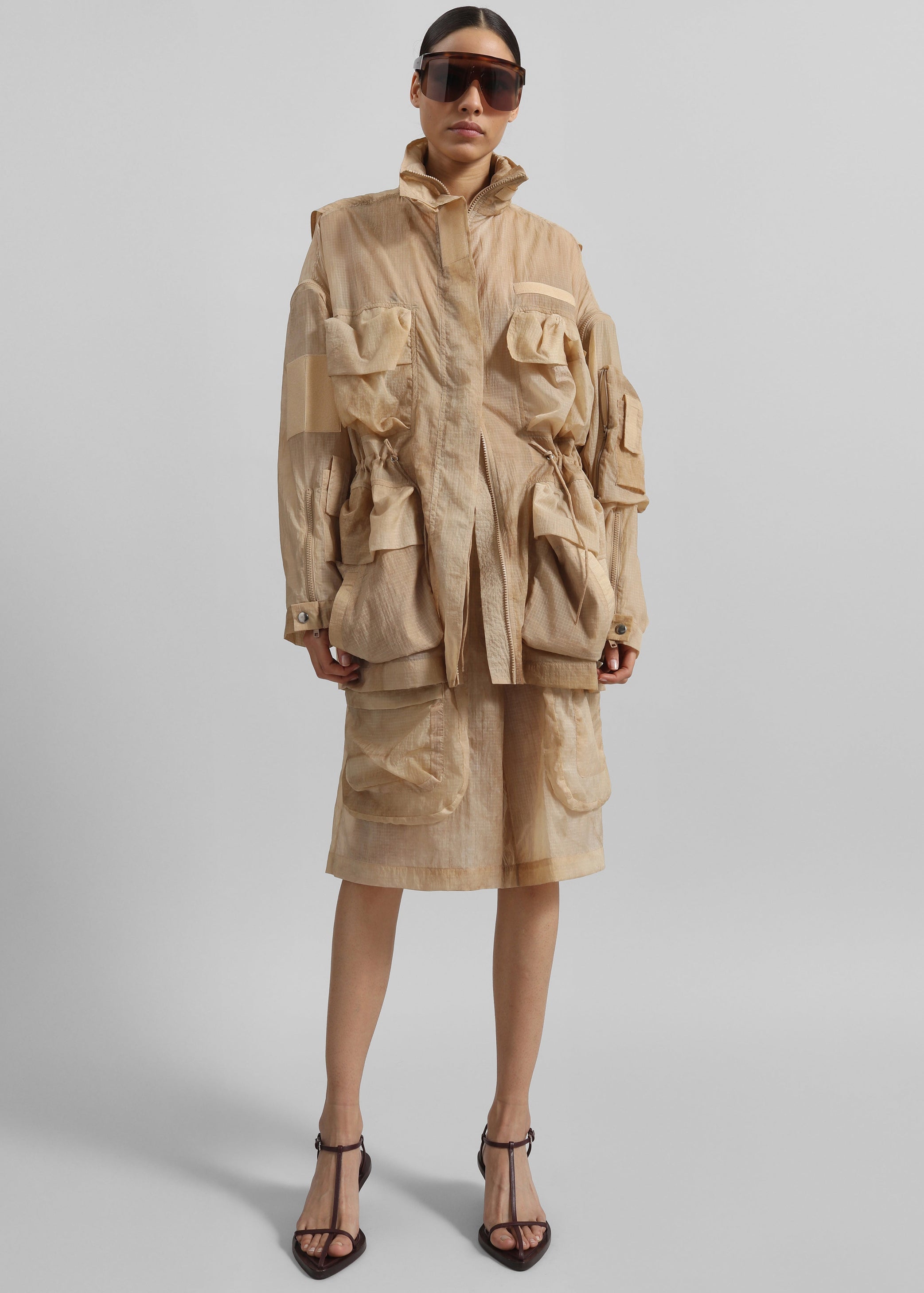 Shop the look image for Gudu Bermuda Shorts #03 - Beige