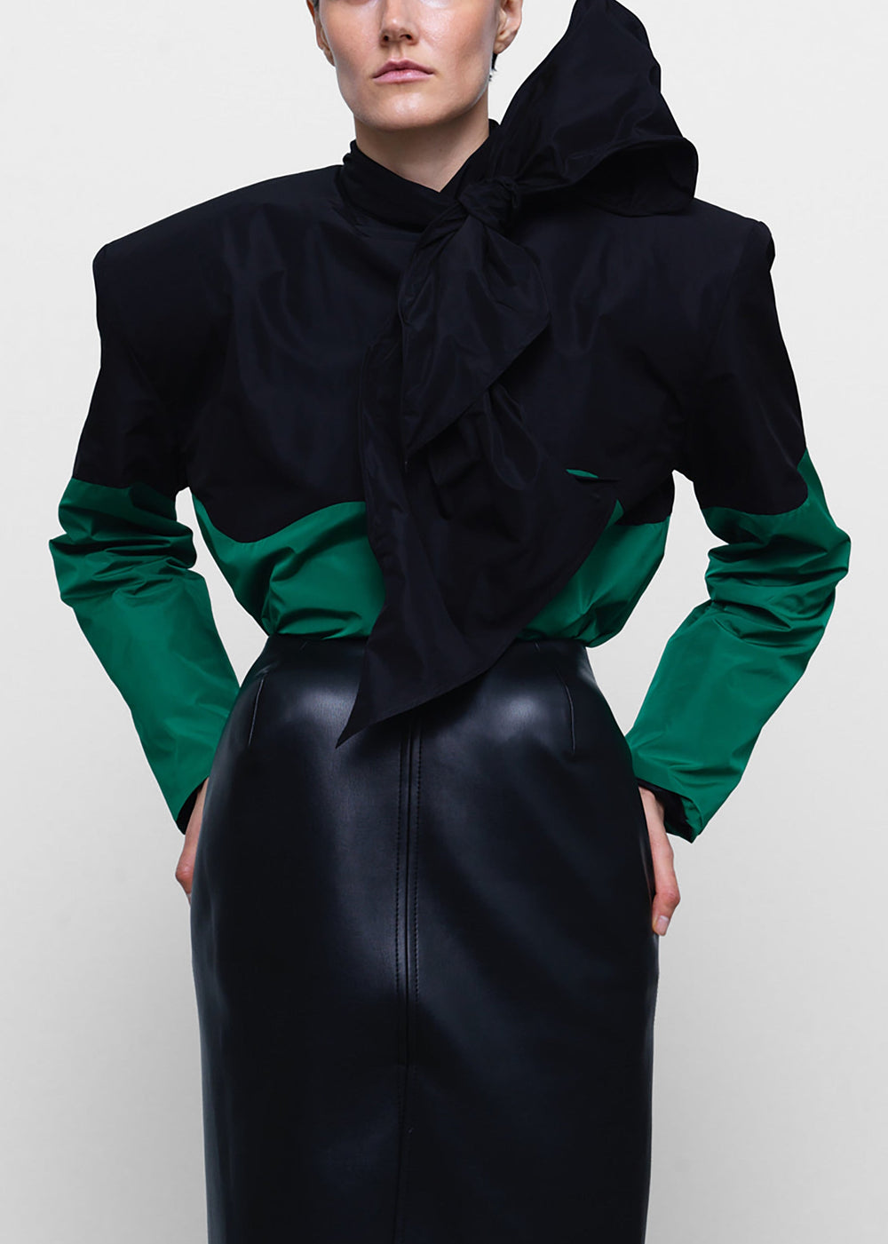 Gudu Top #06 - Black/Green - 1