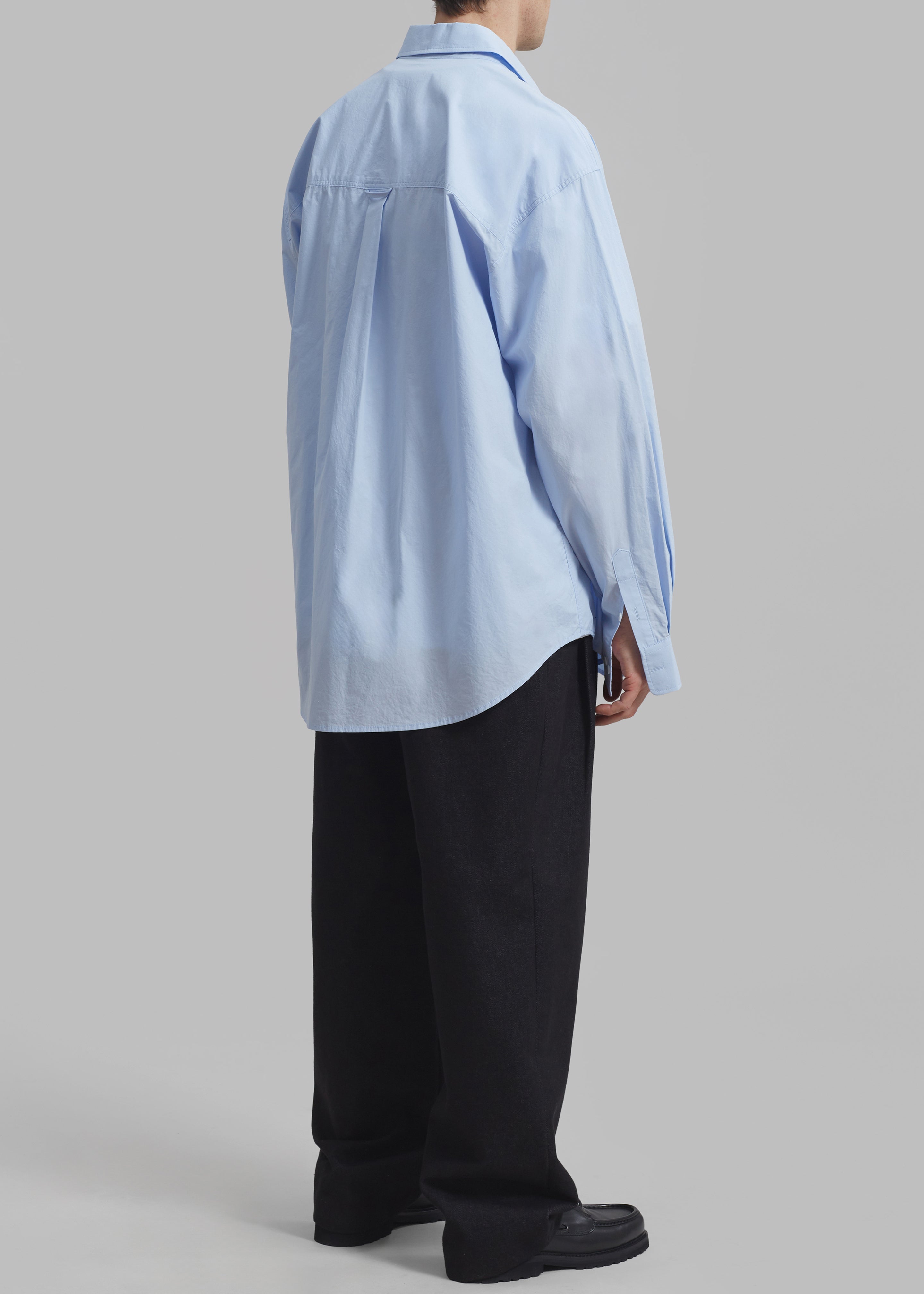 Gus Oversized Shirt - Sky - 4