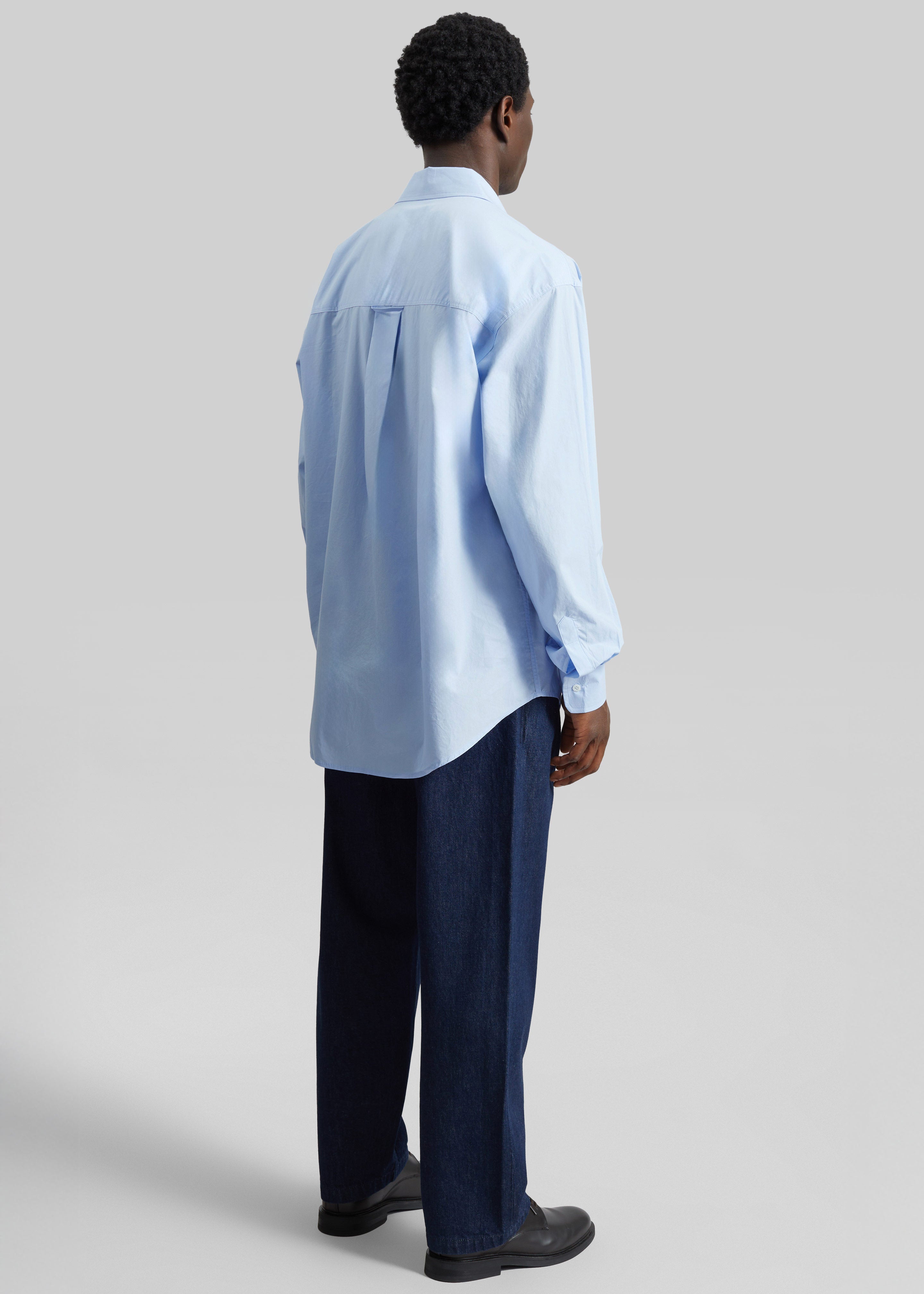 Gus Oversized Shirt - Sky - 8