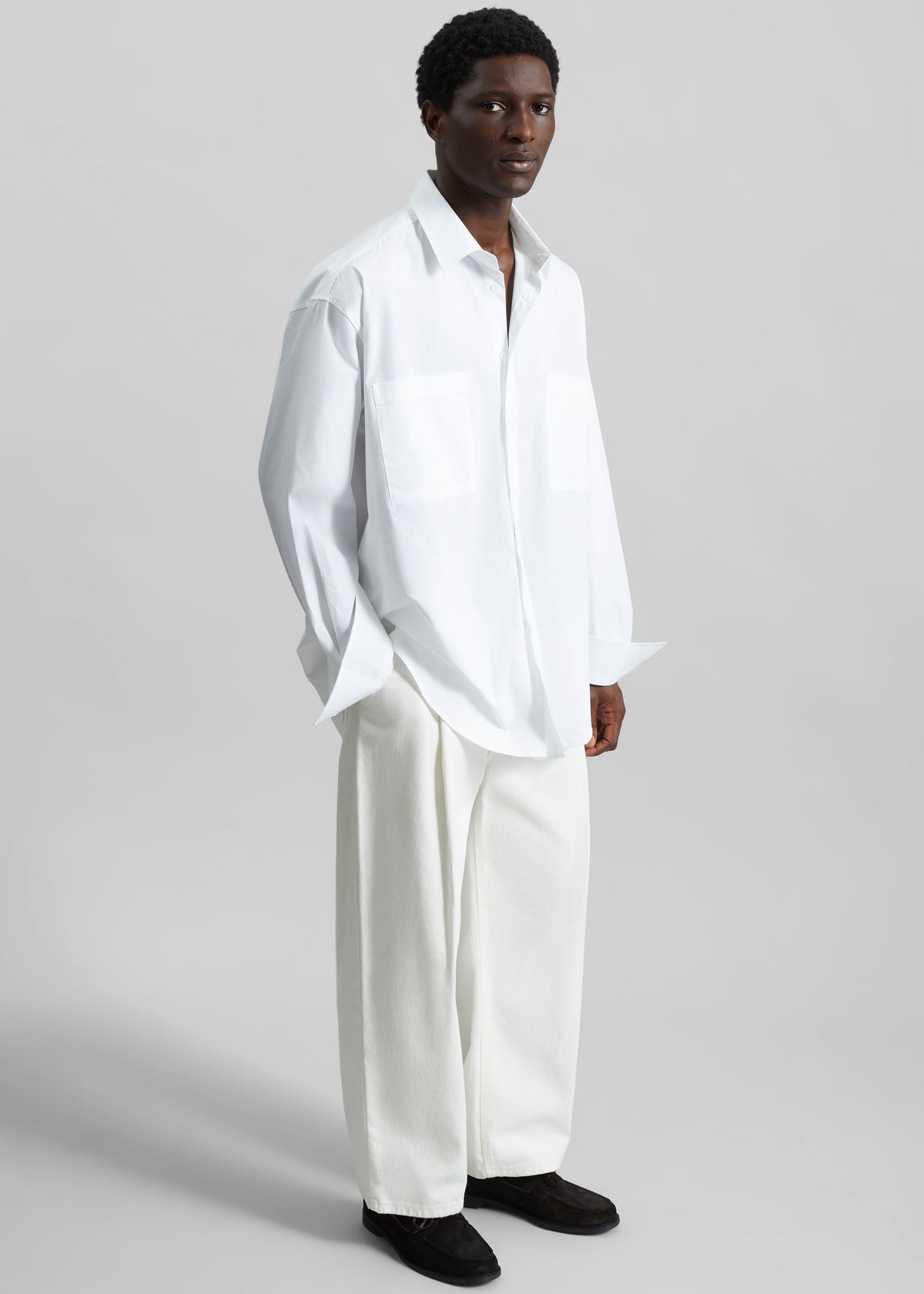 Gus Oversized Shirt - White - 6