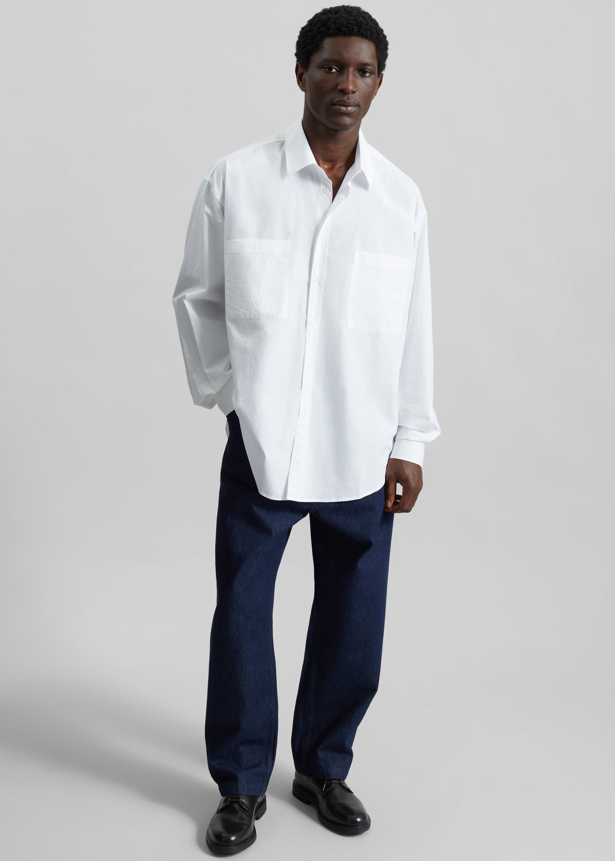 Gus Oversized Shirt - White - 4