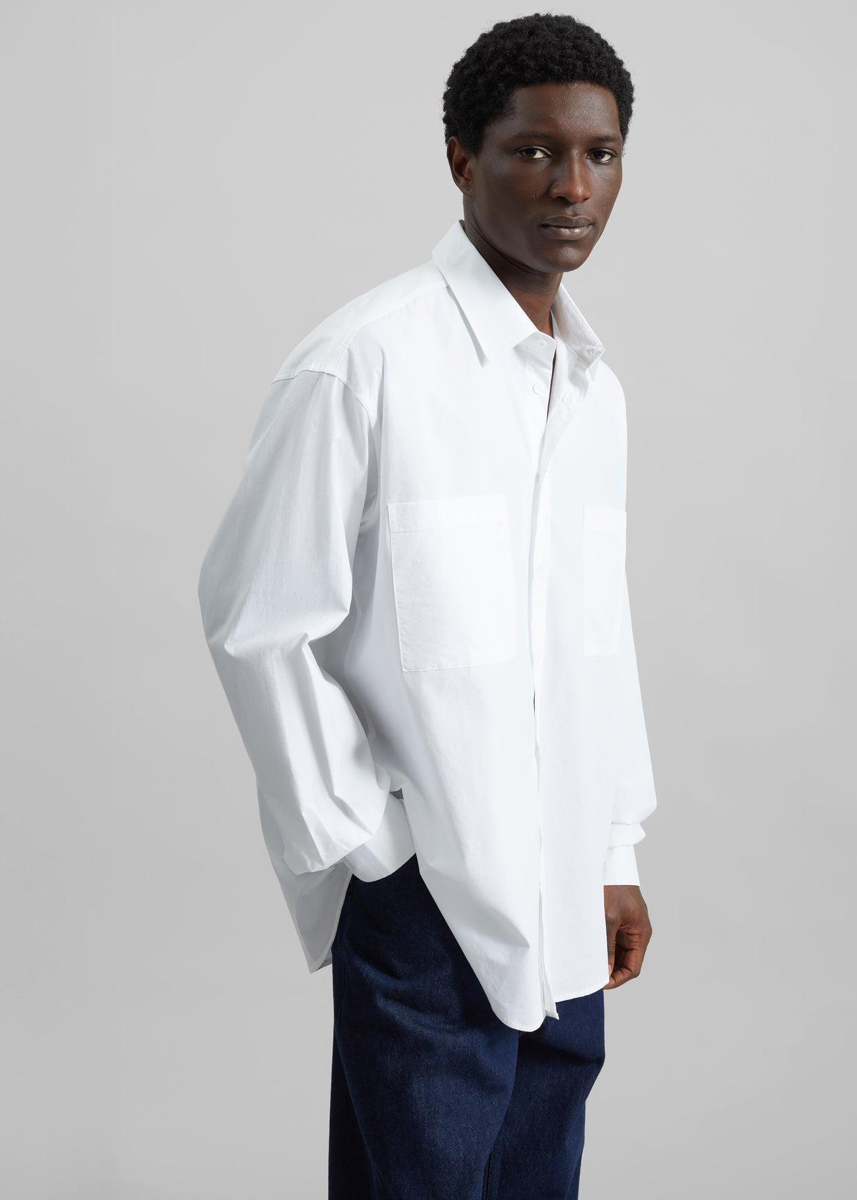 Gus Oversized Shirt - White - 7