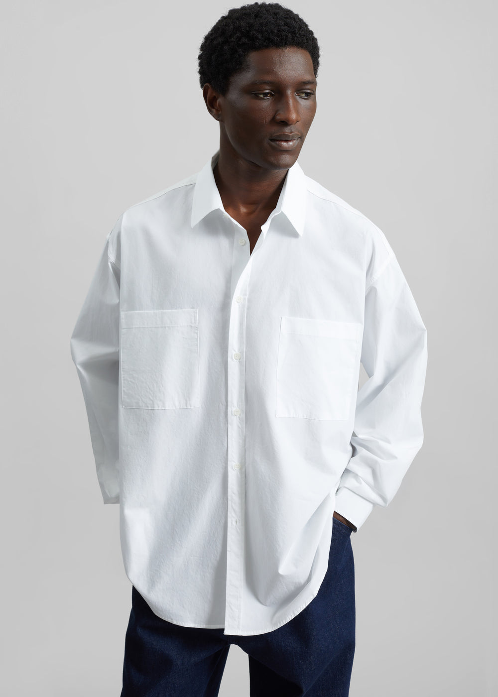 Gus Oversized Shirt - White