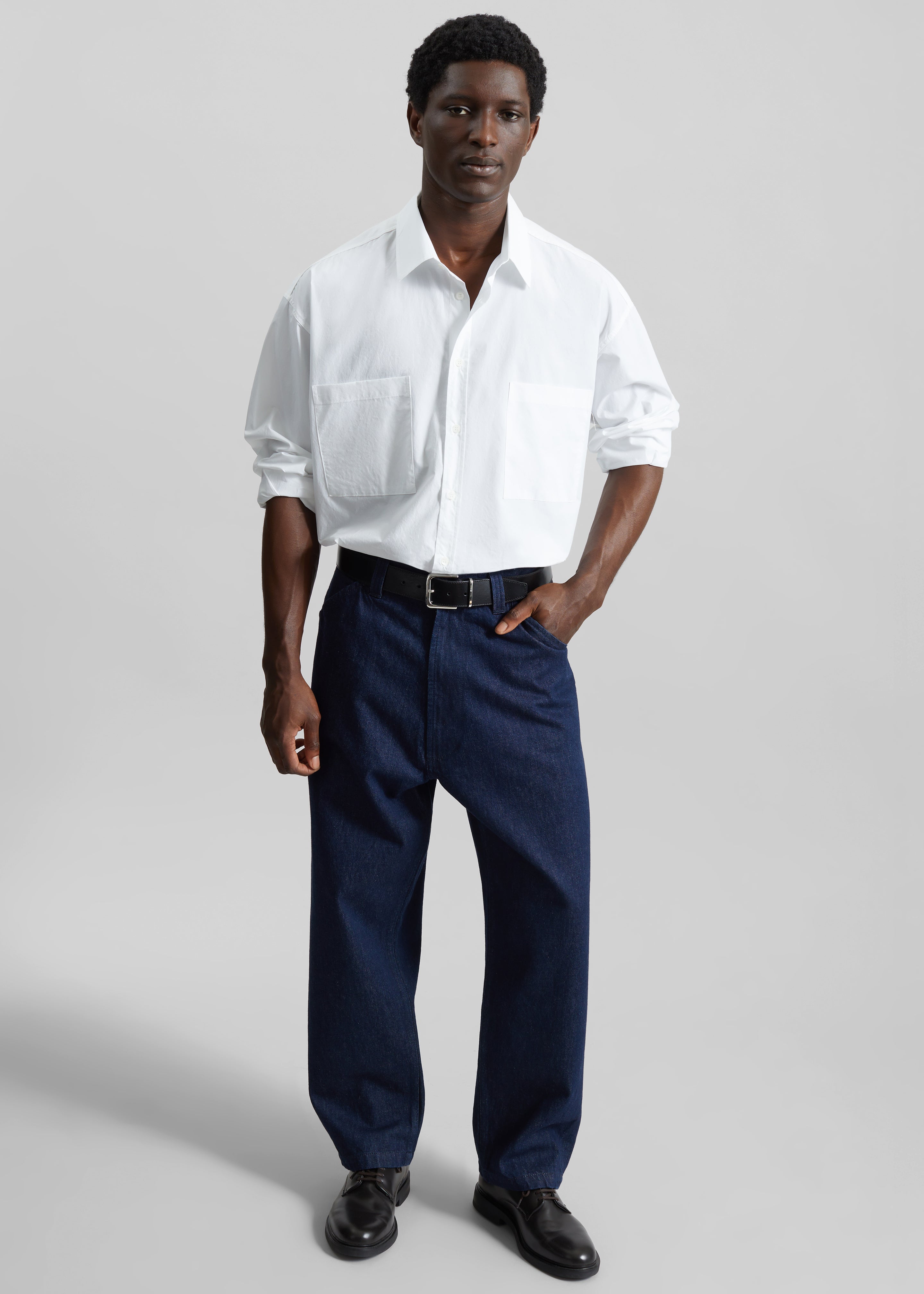 Gus Oversized Shirt - White - 2