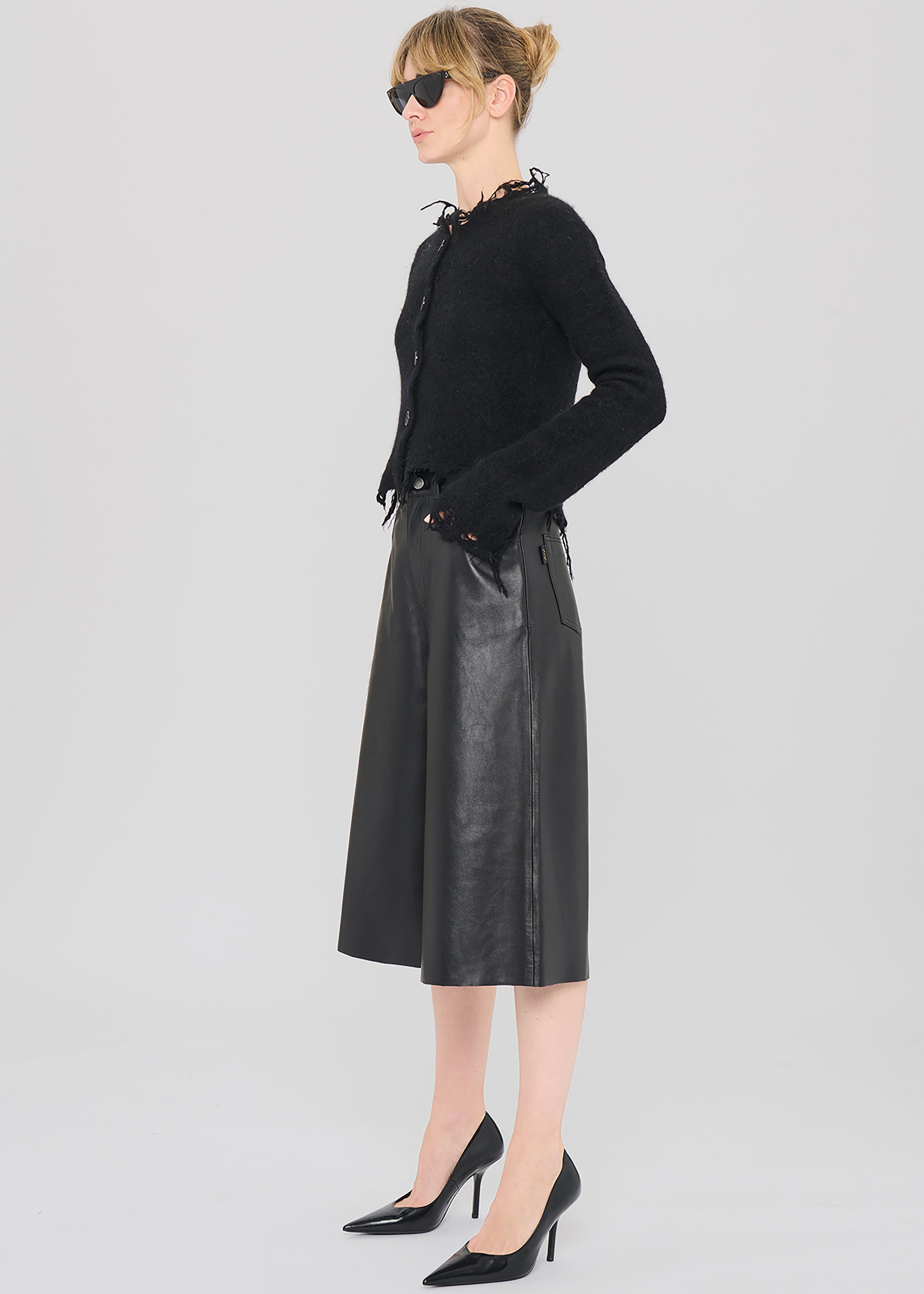 Haikure Belle Leather Shorts - Black - 5